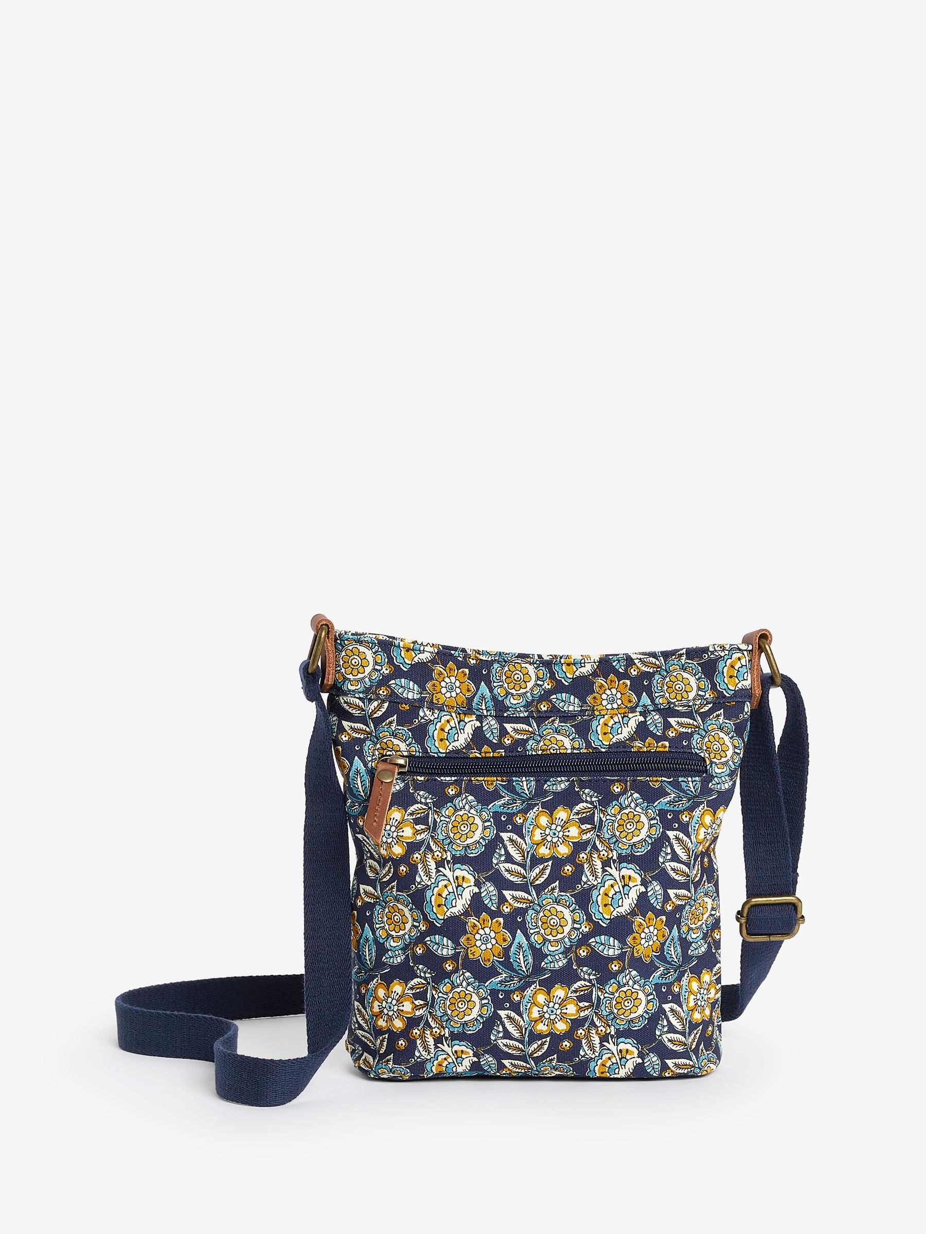 Janie Blue Canvas Crossbody Bag - Image 1 of 3