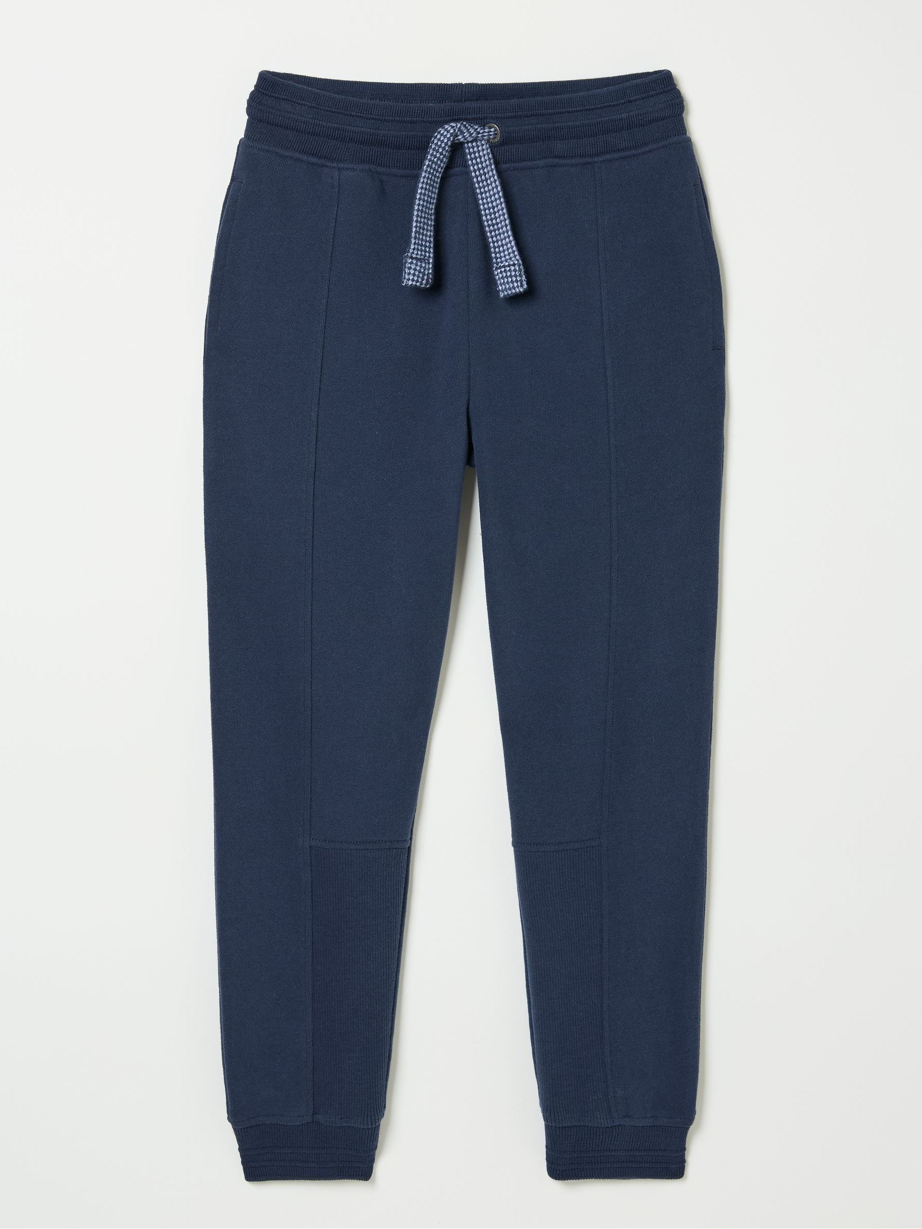 Perry Blue Cotton Panel Joggers - Image 4 of 4