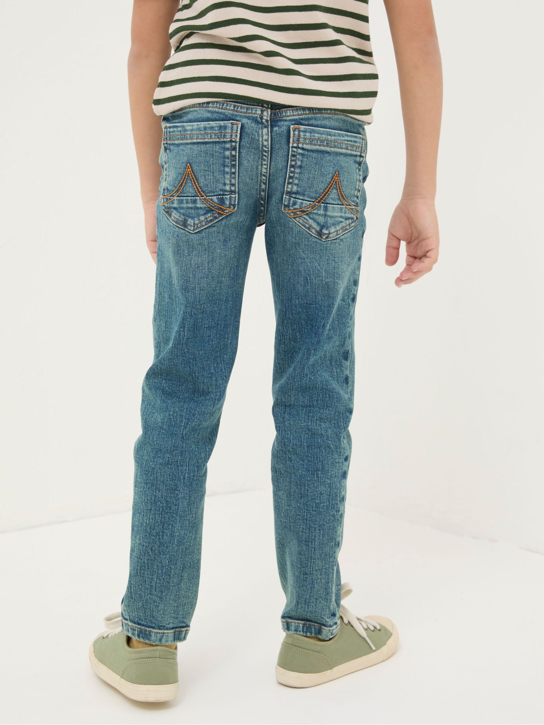 Blue Slim Seth Washed Jeans - Image 2 of 5