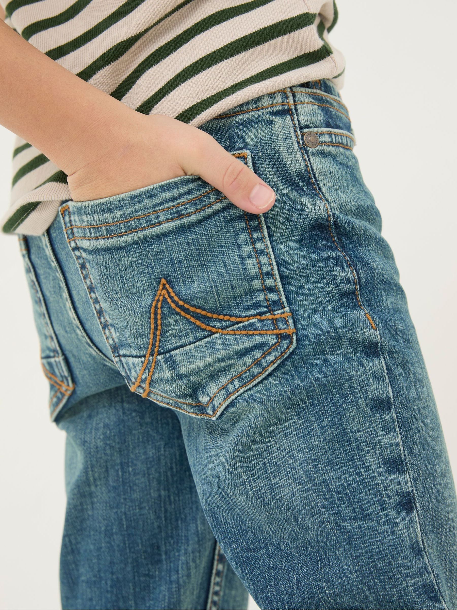Blue Slim Seth Washed Jeans - Image 4 of 5