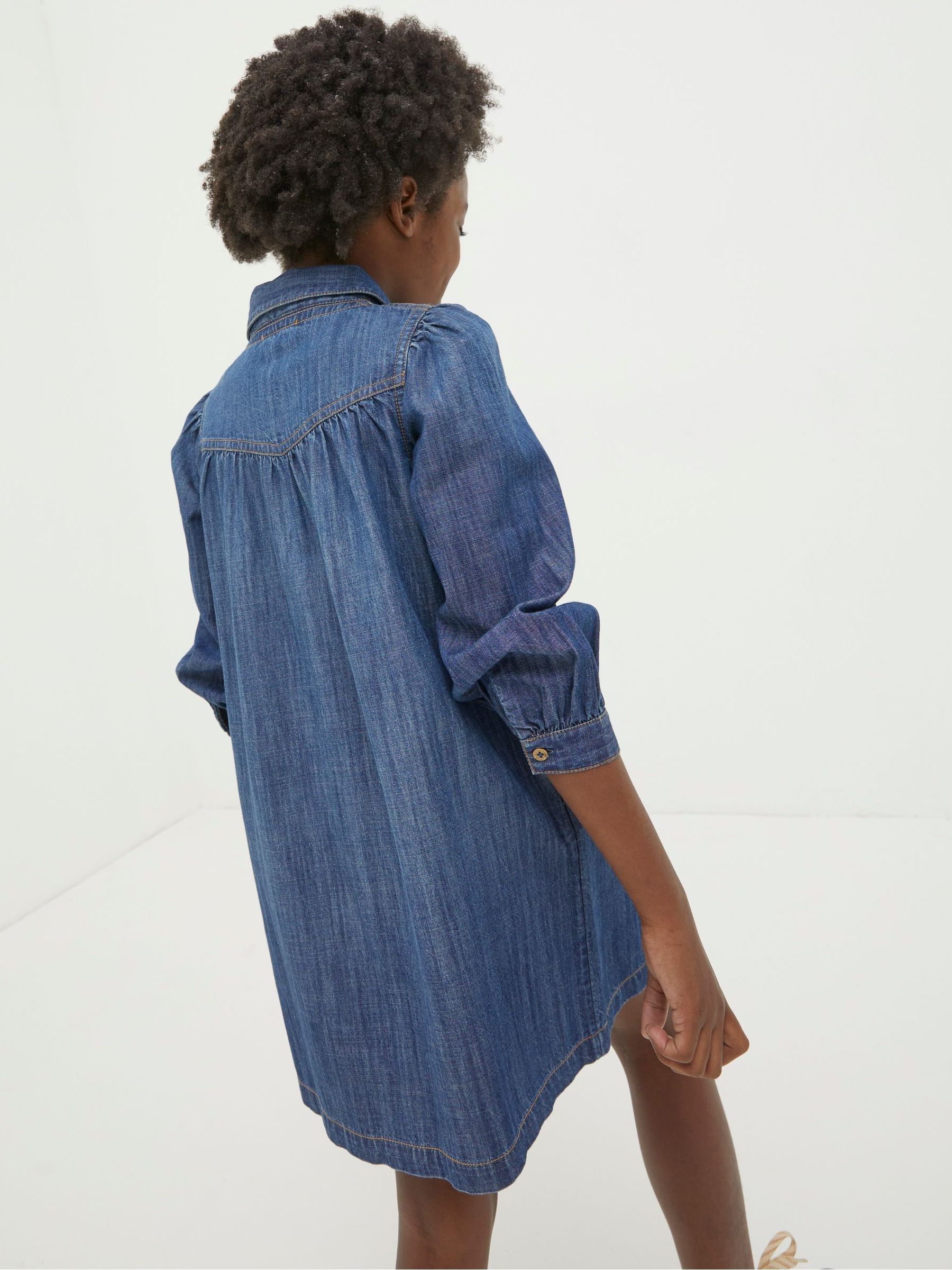 Blue Denim Shirt Dress - Image 2 of 4