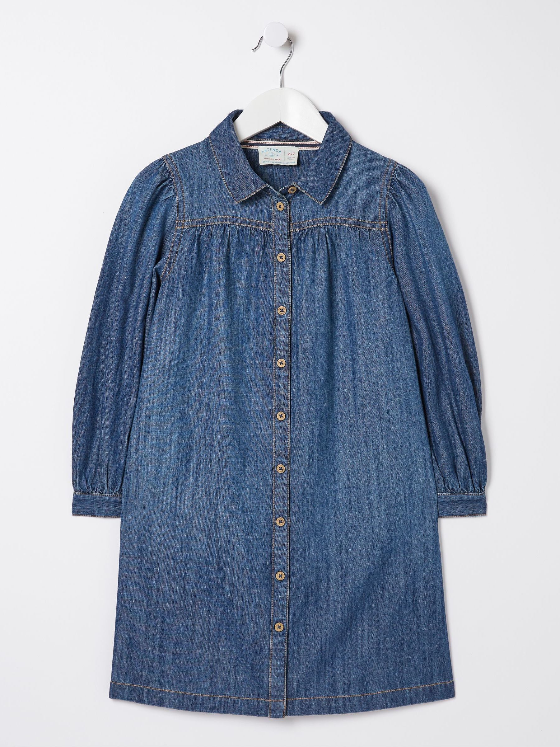 Blue Denim Shirt Dress - Image 4 of 4