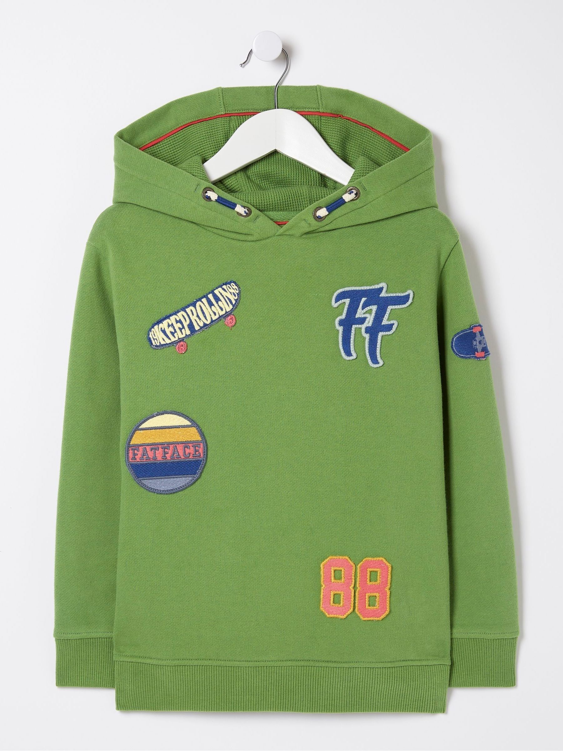 Green Badge Sweat Popover Hoodie - Image 4 of 4