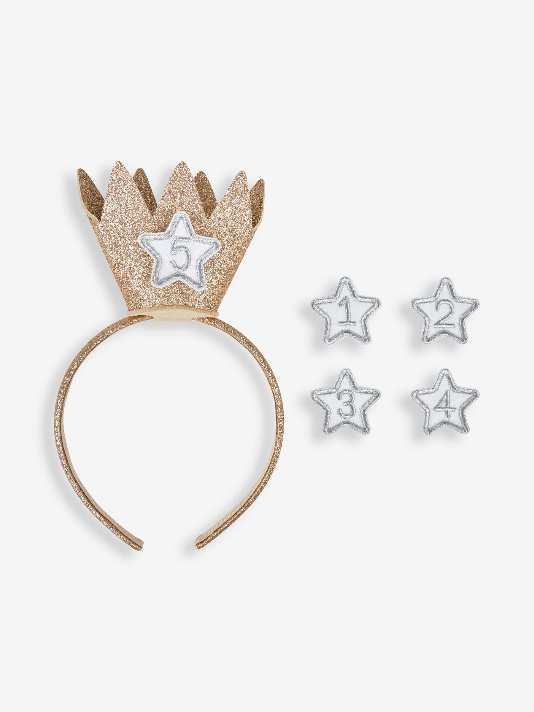 Gold Birthday Crown Headband - Image 2 of 4