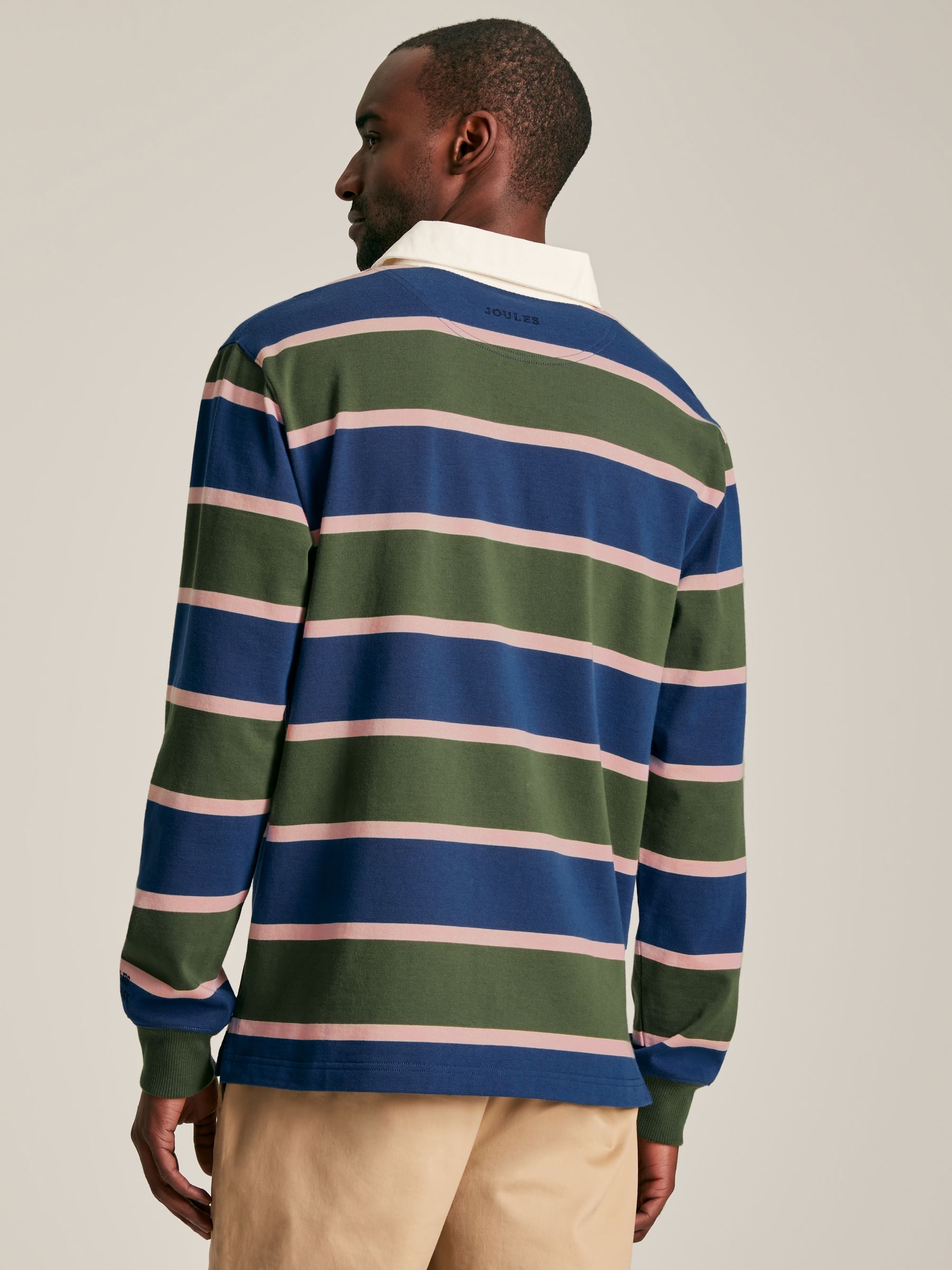 Onside Green/Navy Striped Rugby Shirt - Image 2 of 7