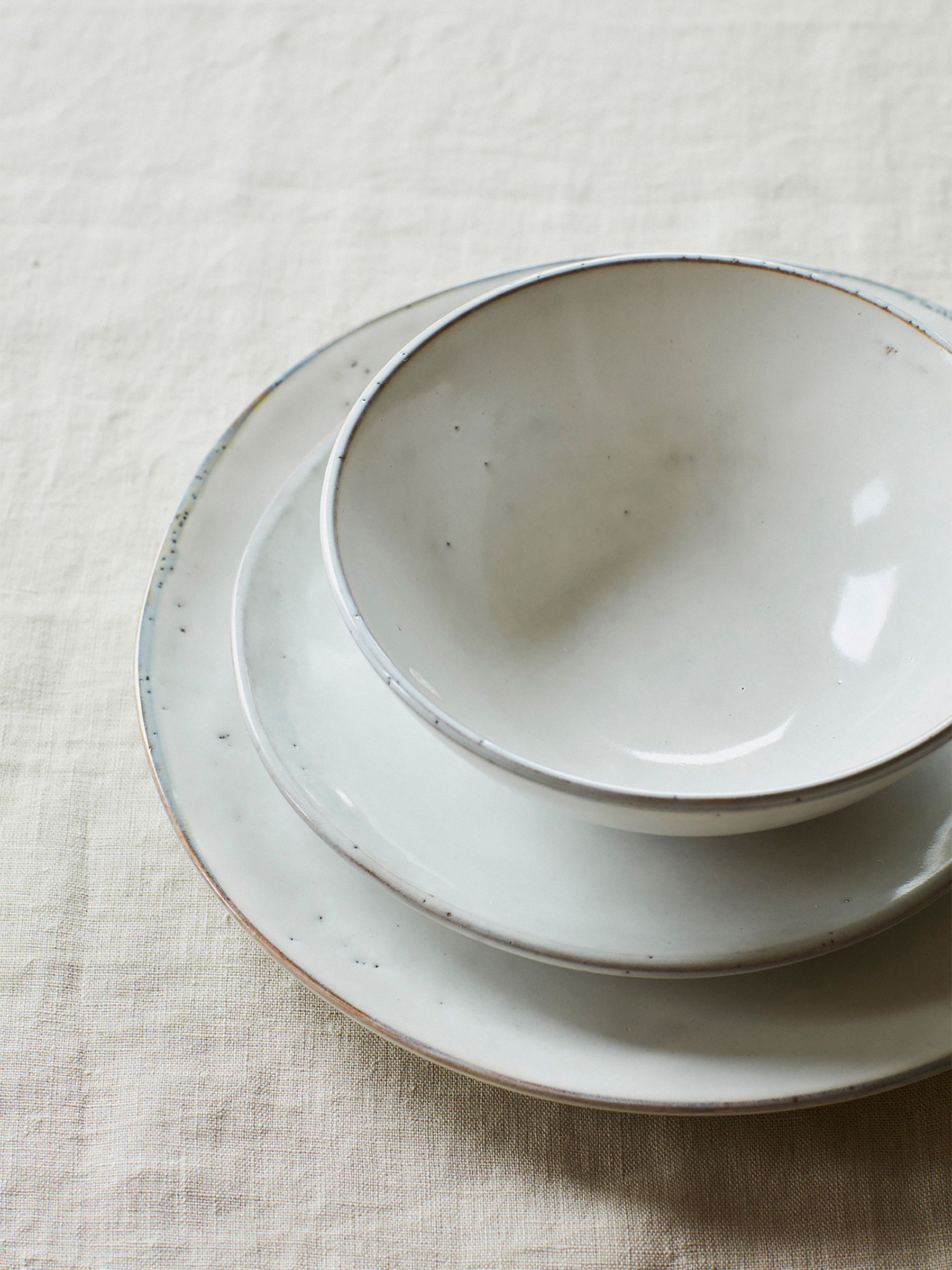 Broste Copenhagen 12 Piece Natural Nordic Dinnerware Set - Image 2 of 4