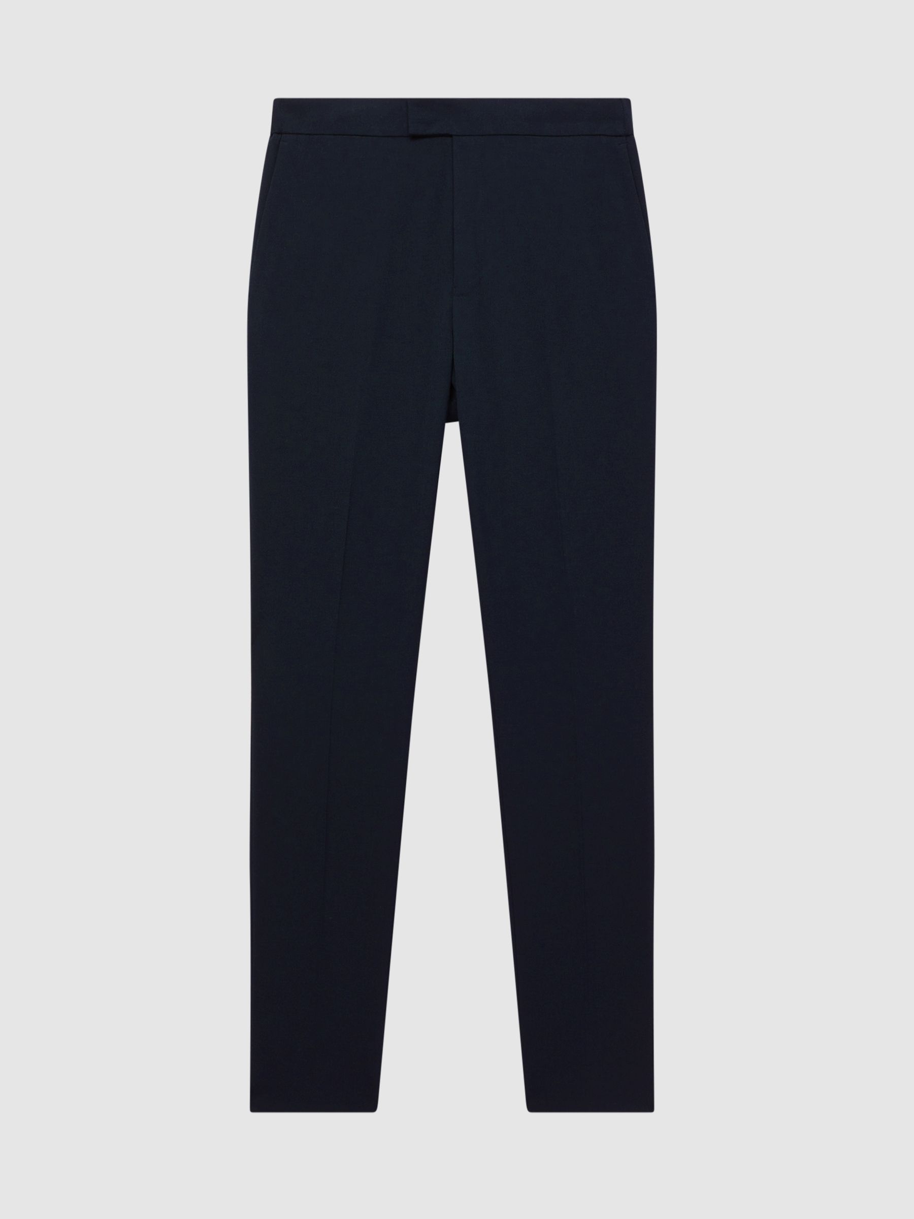 Slim-Fit Drawstring Trousers in Navy - image 1
