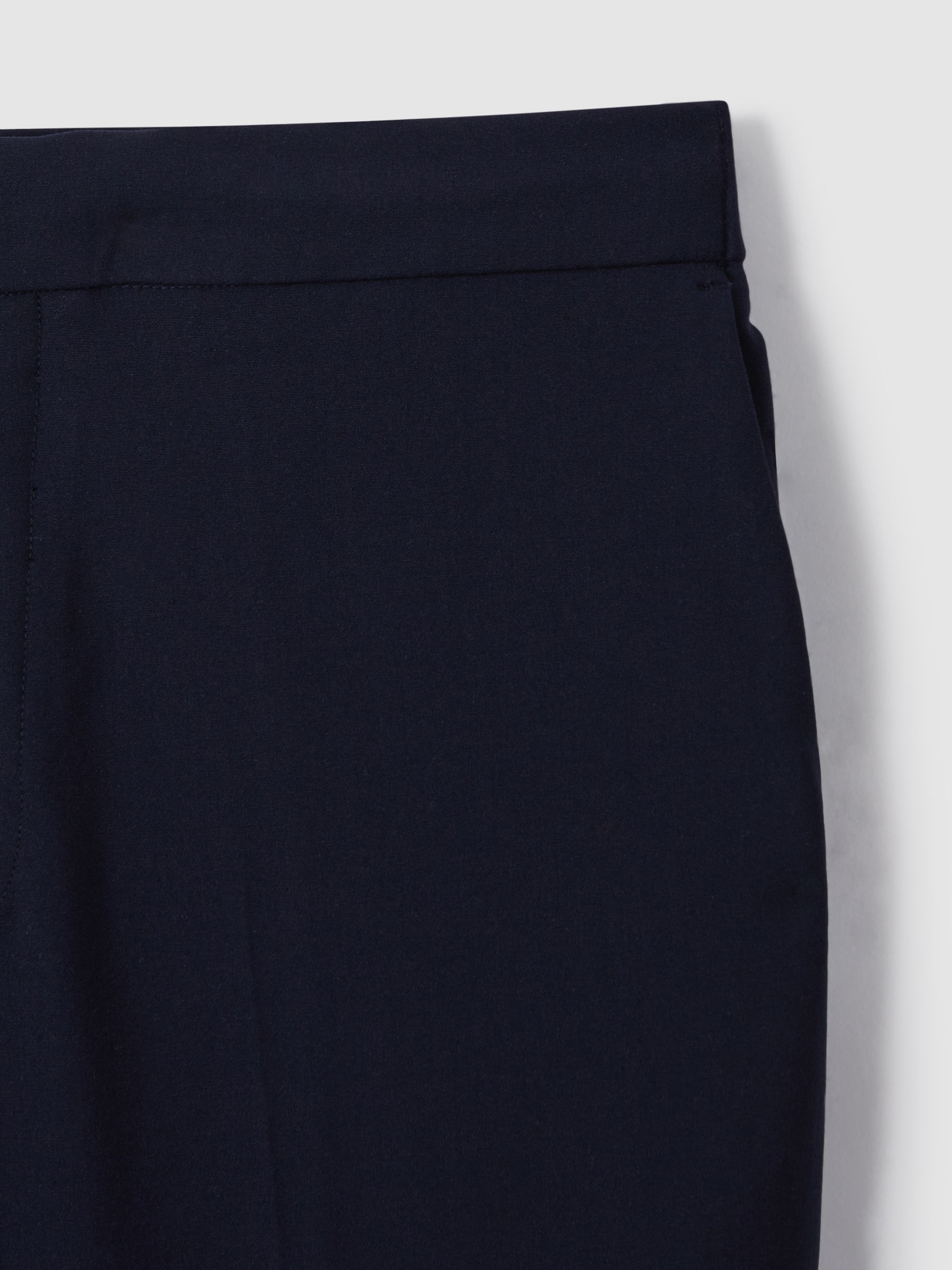 Slim-Fit Drawstring Trousers in Navy - Image 7 of 7