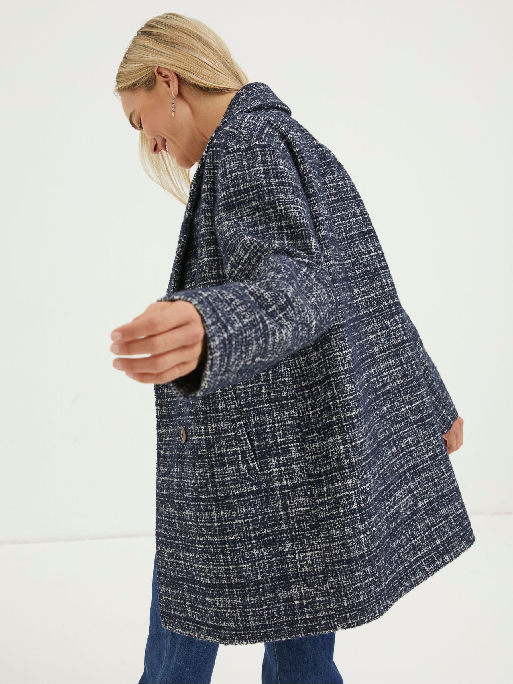 Blue Blair Wool Blend Coat - Image 2 of 4