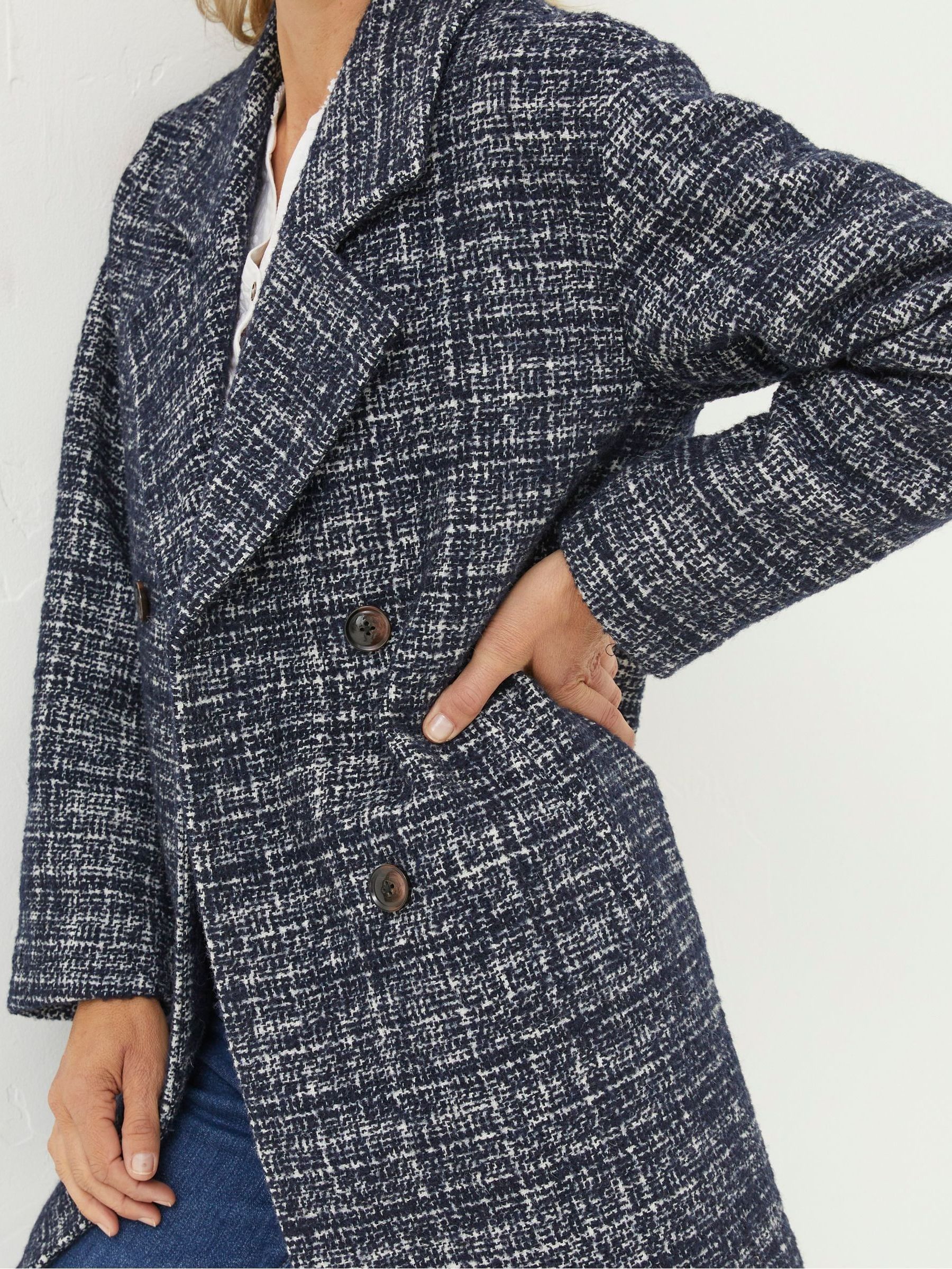 Blue Blair Wool Blend Coat - Image 3 of 4