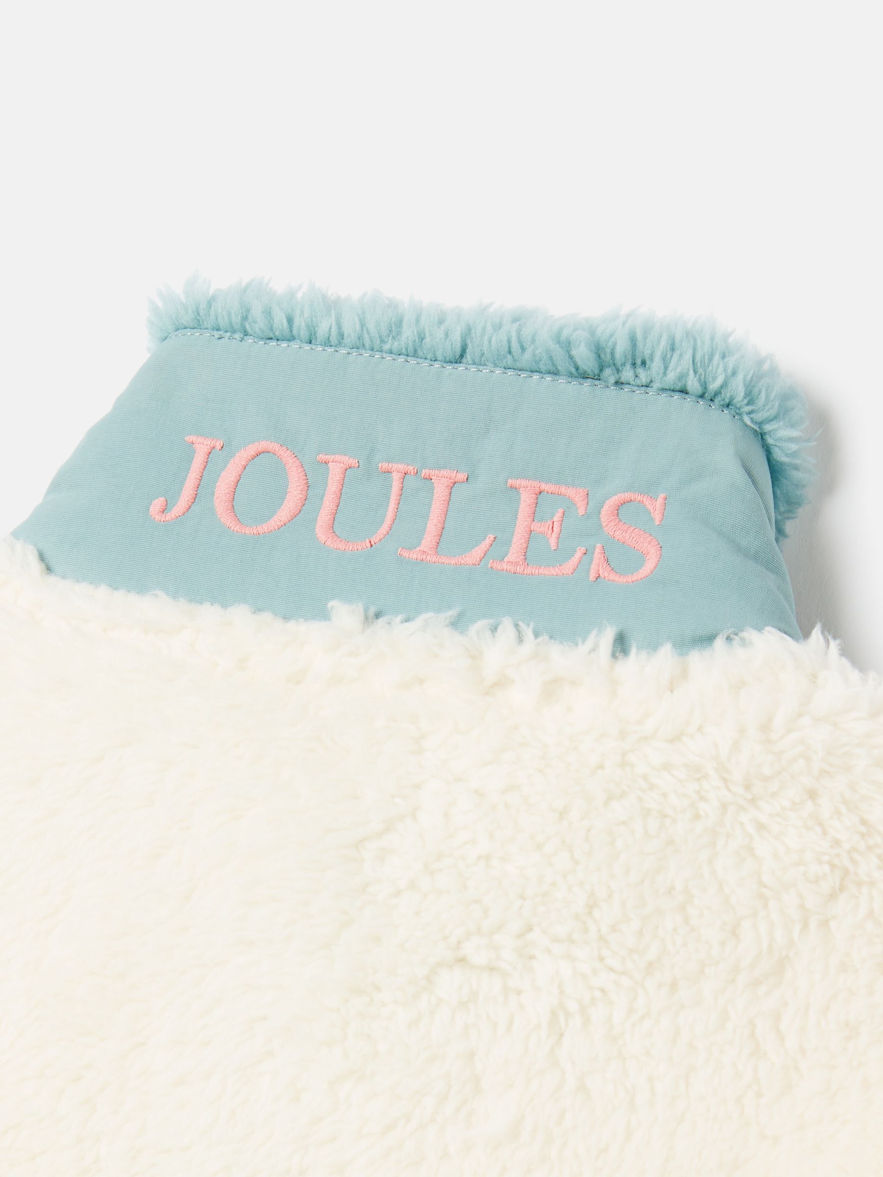 Girls' Always Cosy Cream/Blue Half Zip Borg Fleece - Image 7 of 7