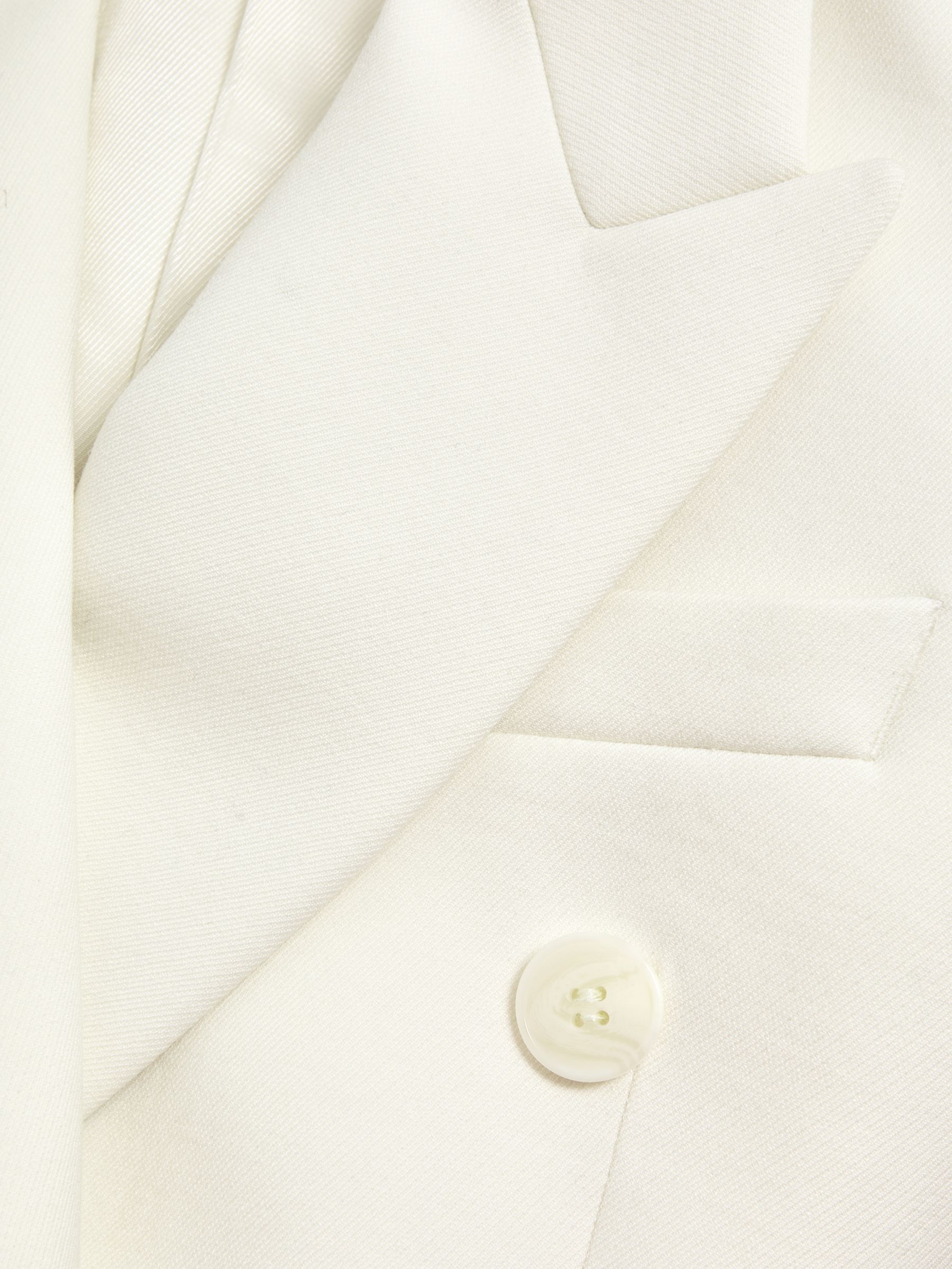 Modern Fit Wool Double Breasted Blazer in White - Image 8 of 8