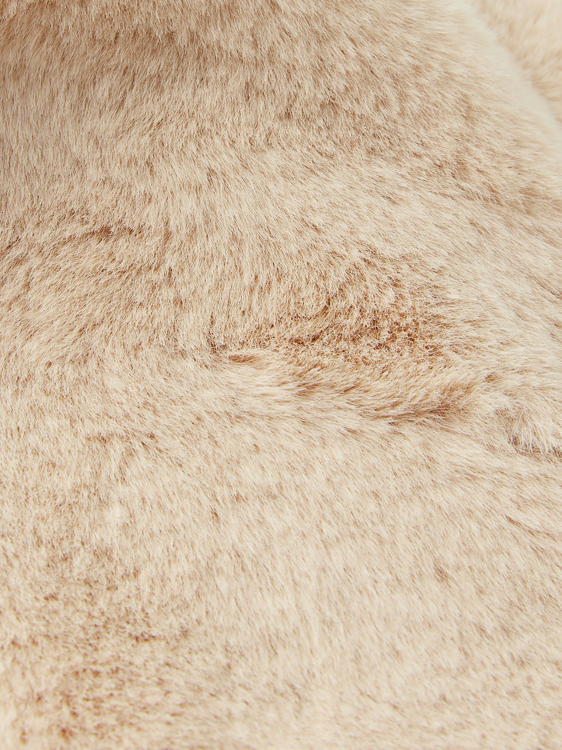 Nelle Oatmeal Faux Fur Snood Scarf - Image 4 of 4
