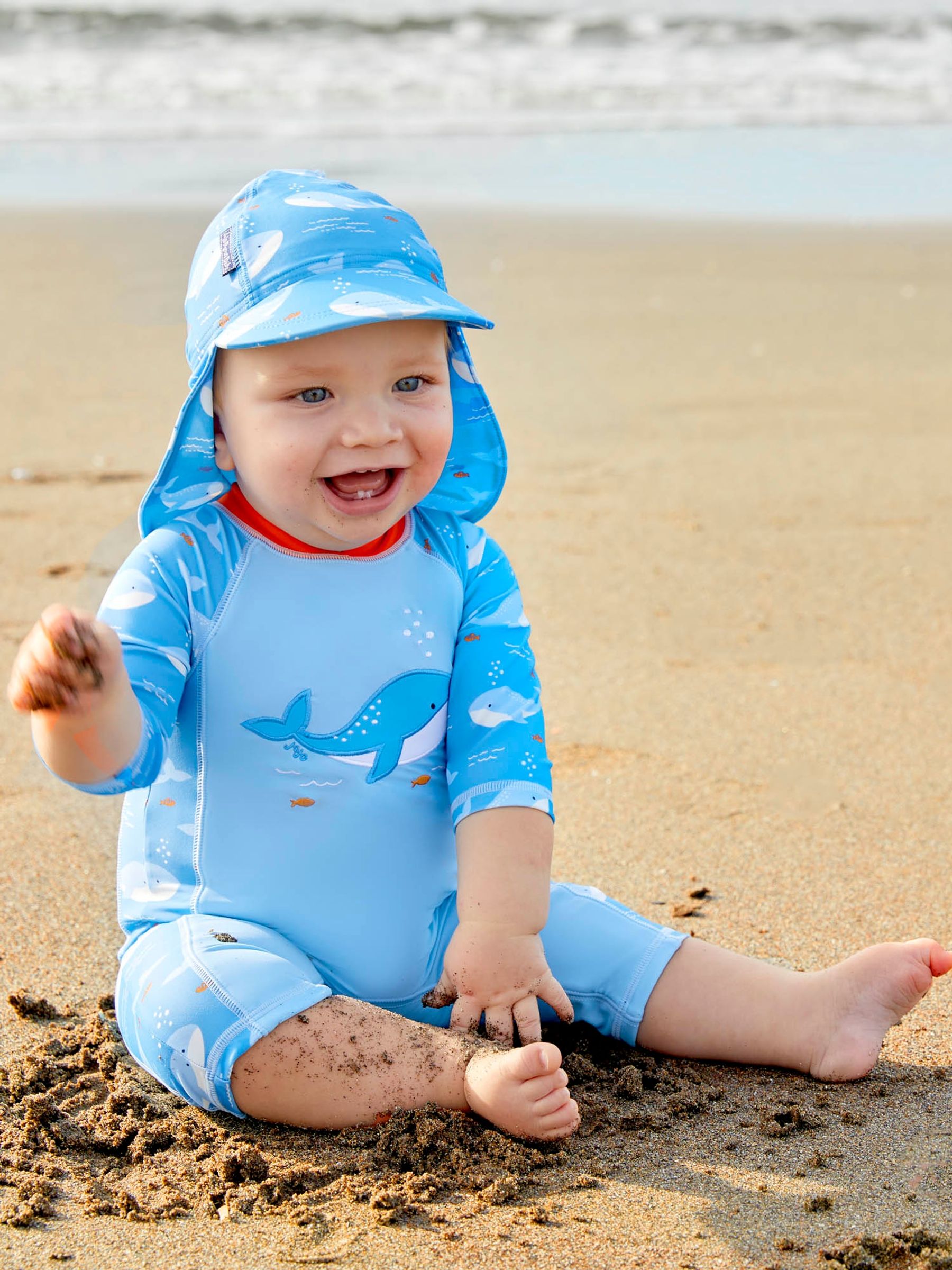 Blue Whale UPF 50 1-Piece Sun Protection Suit | JoJo Maman Bébé USA