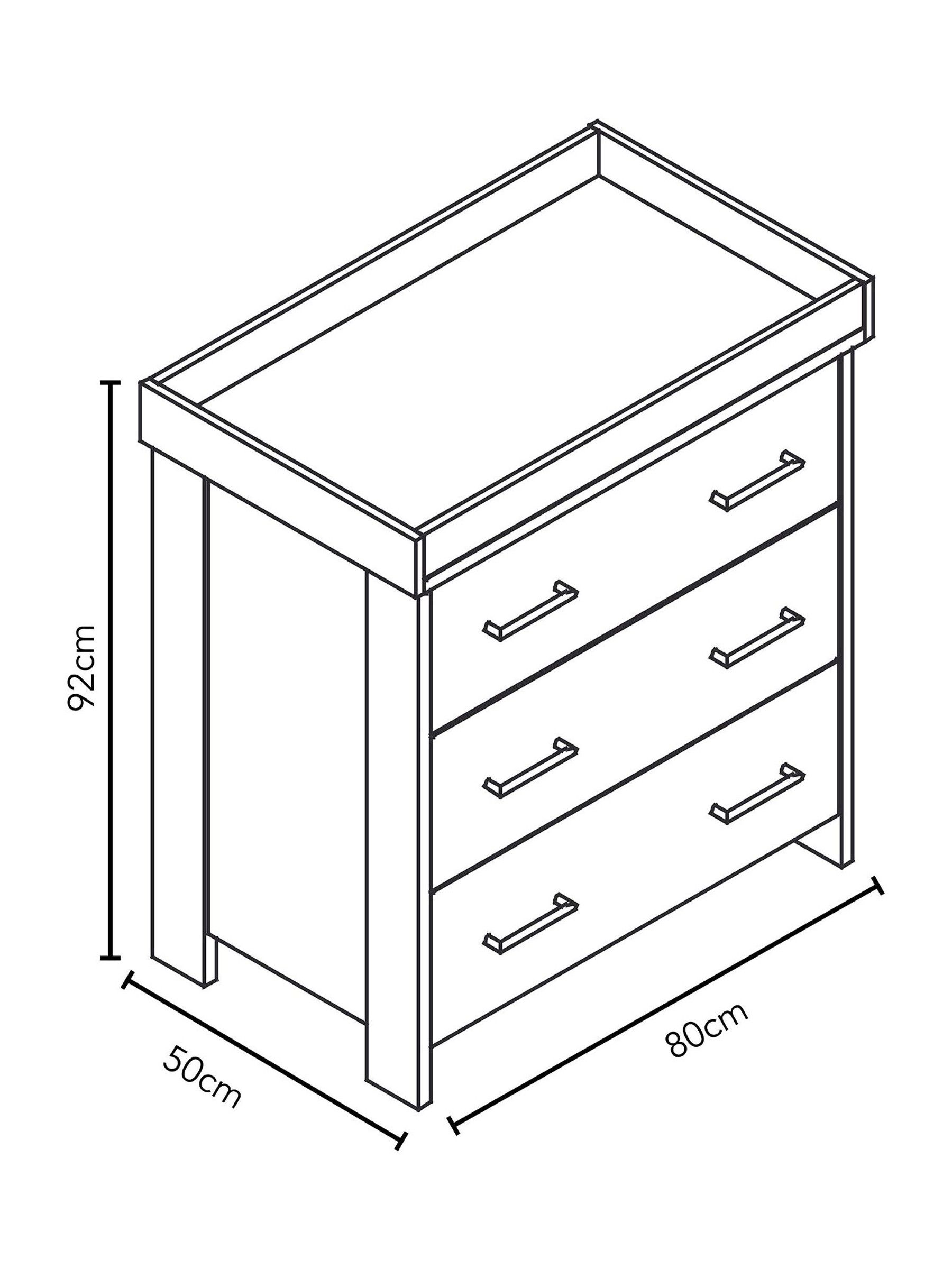 Obaby Grey Nika Changing Unit - Image 4 of 4