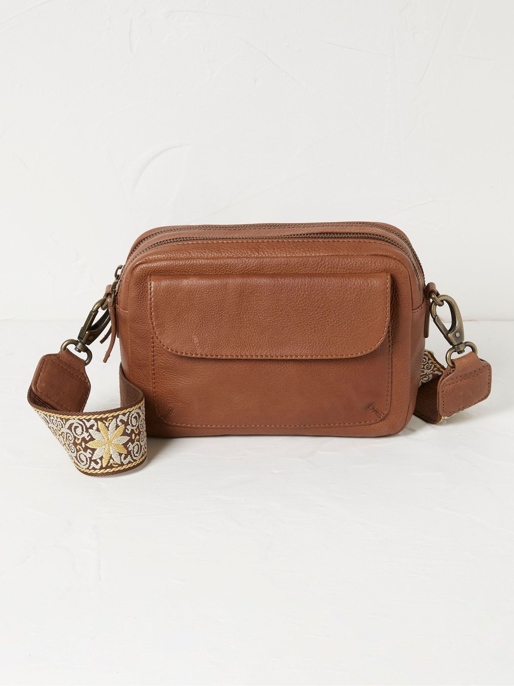 Natural The Oslo Camera Bag Ornate Strap - Image 2 of 3 Natural The Oslo Camera Bag Ornate Strap - Image 2 of 3