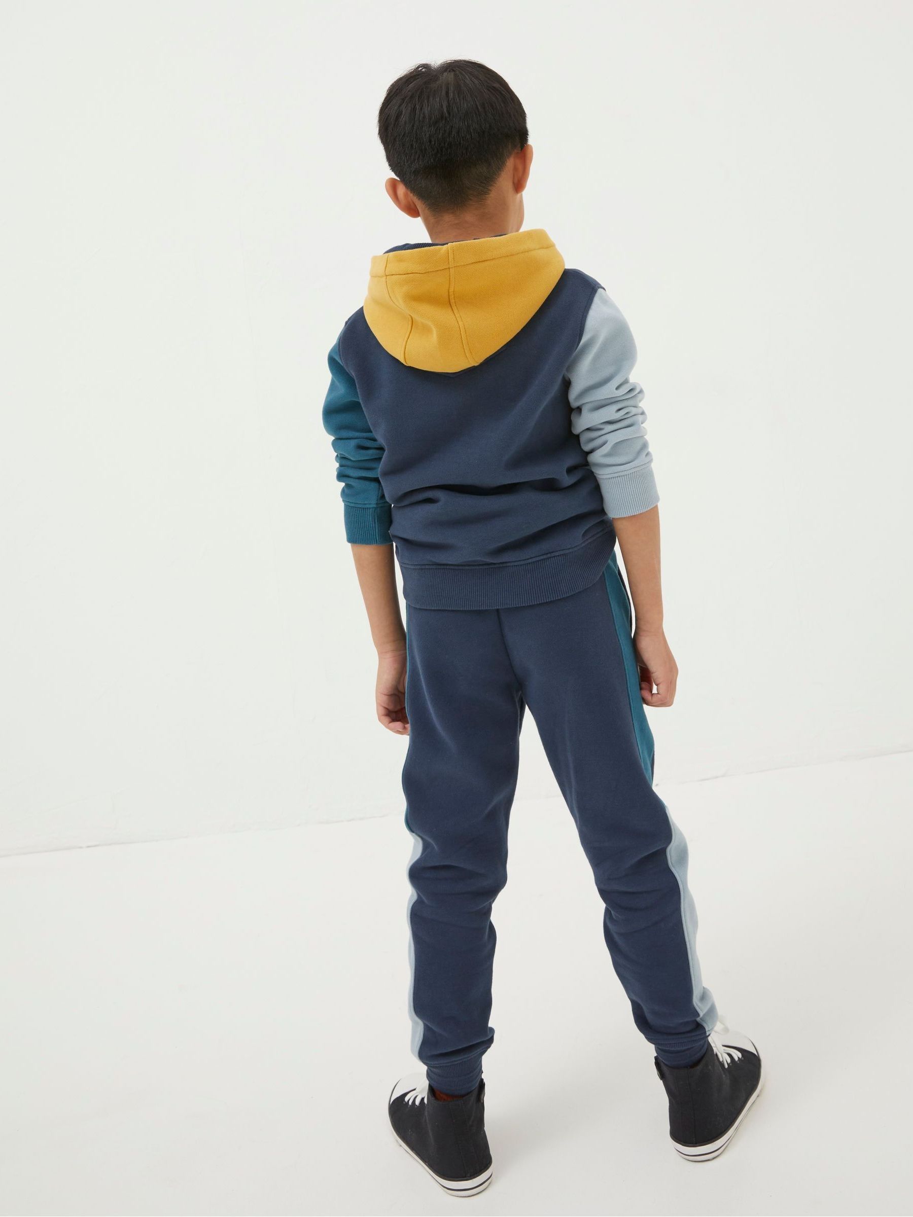 Blue Colourblock Joggers - Image 2 of 4