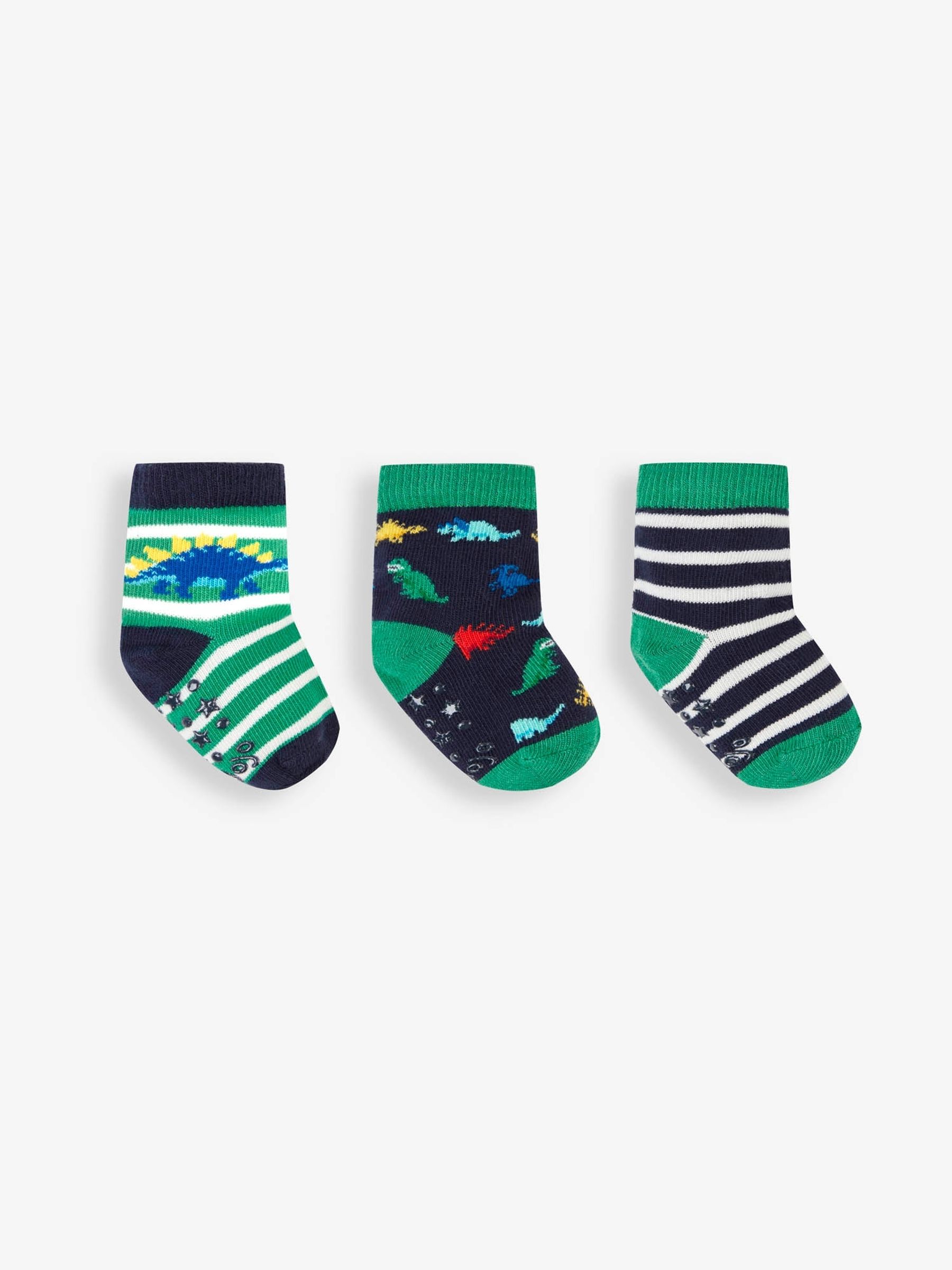 Green 3-Pack Dino Socks - Image 1 of 1
