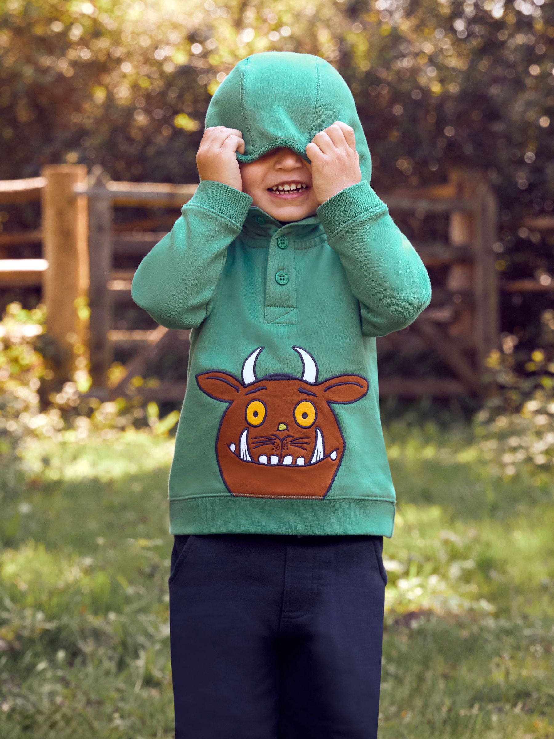 Green The Gruffalo Applique Hooded Sweatshirt - Image 3 of 7
