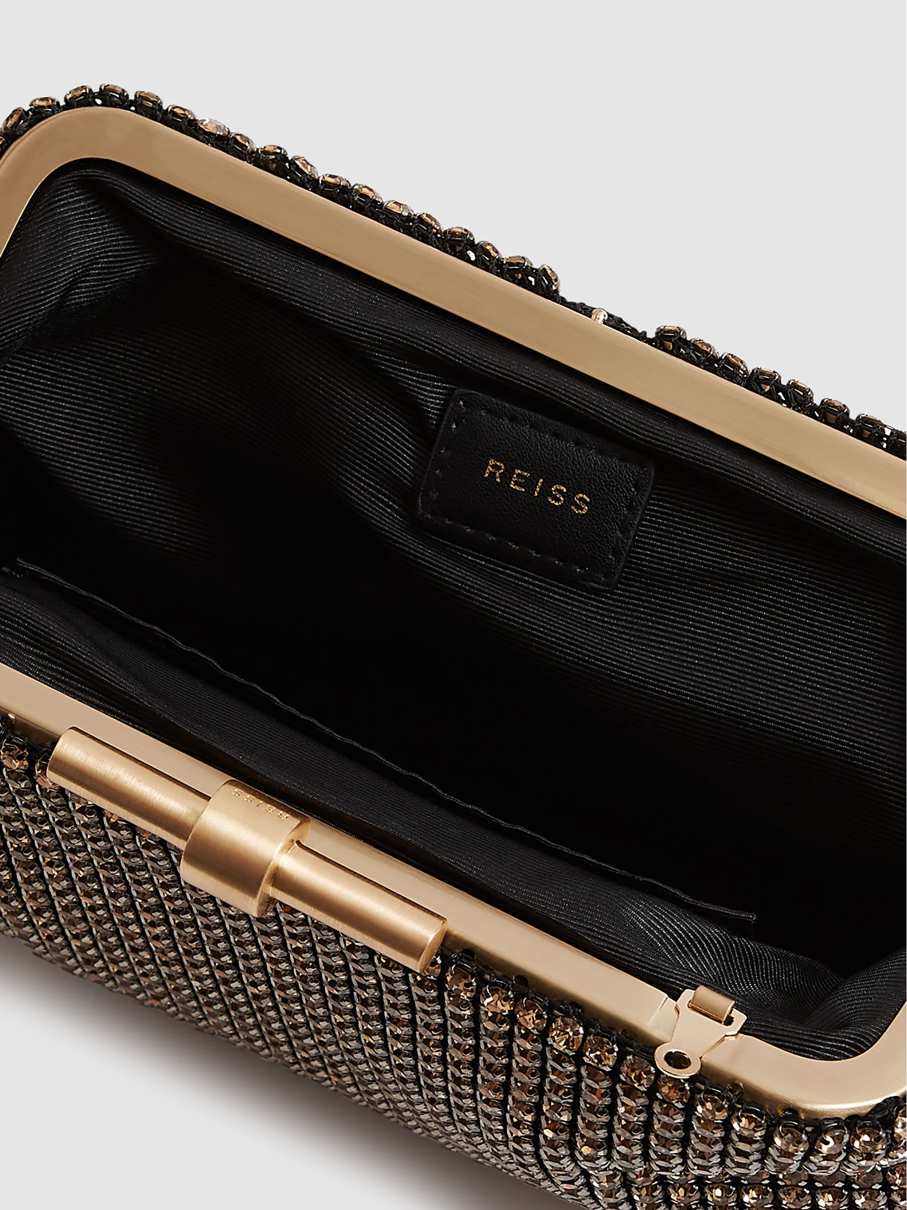 Embellished Clutch Bag in Gold - image 3