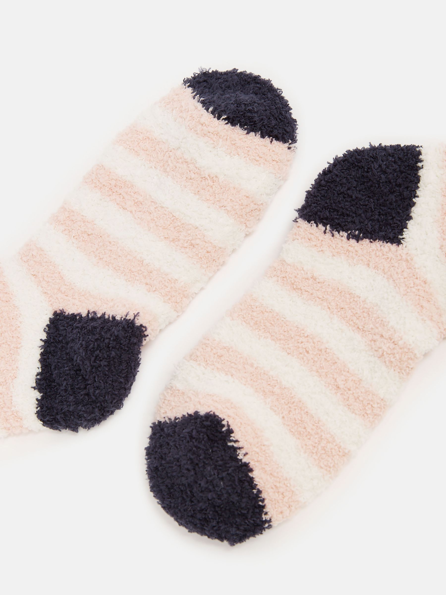 Fluffy Pink/Cream Socks - Image 2 of 3