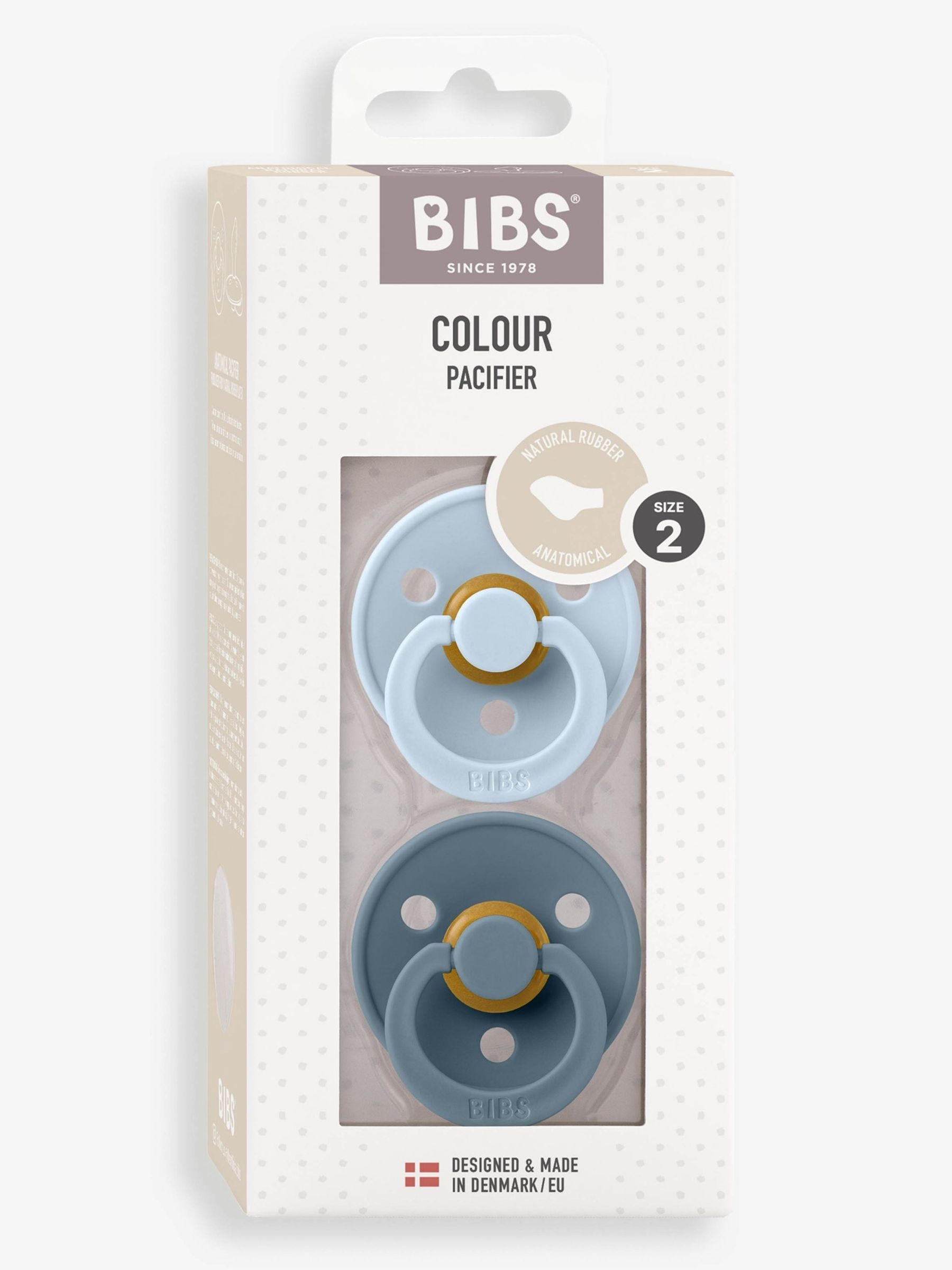 Blue Bibs Twin Soothers Pack Size 2 - Image 2 of 2