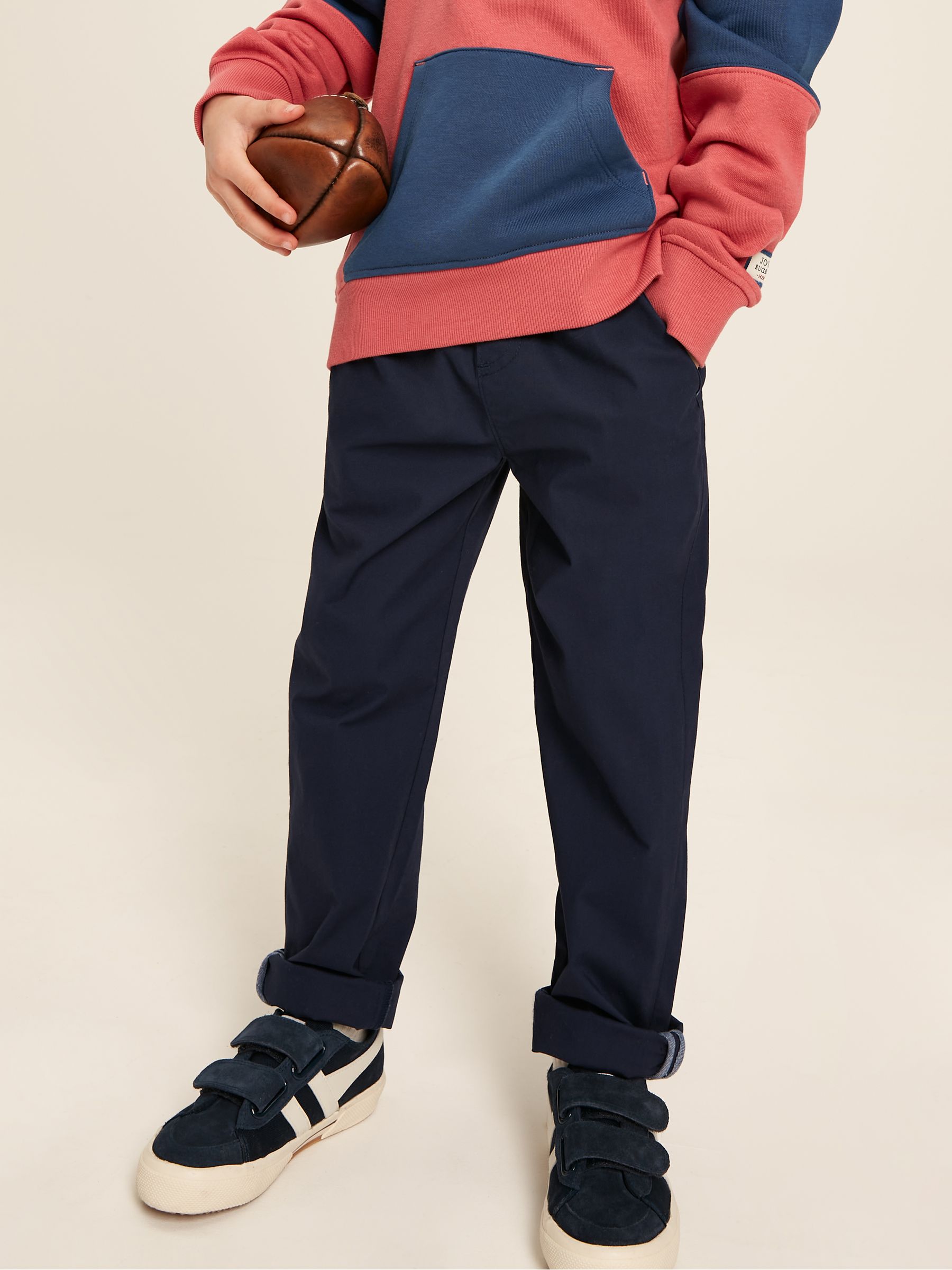 Samson Navy Blue Chino Trousers - Image 1 of 11