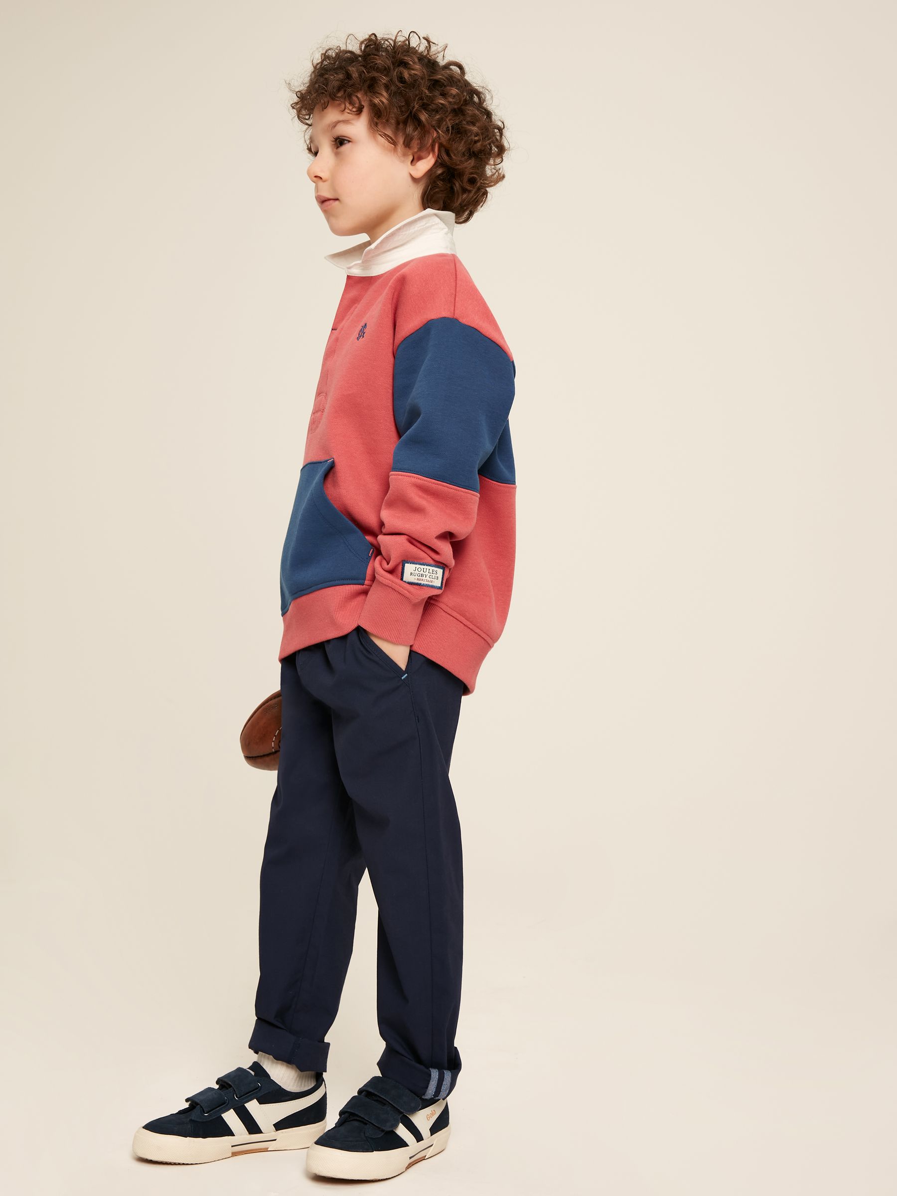 Samson Navy Blue Chino Trousers - Image 2 of 11