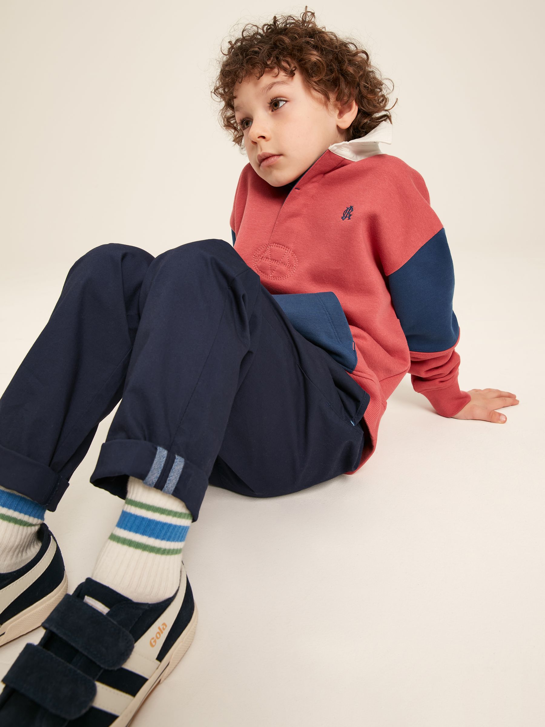 Samson Navy Blue Chino Trousers - Image 4 of 11