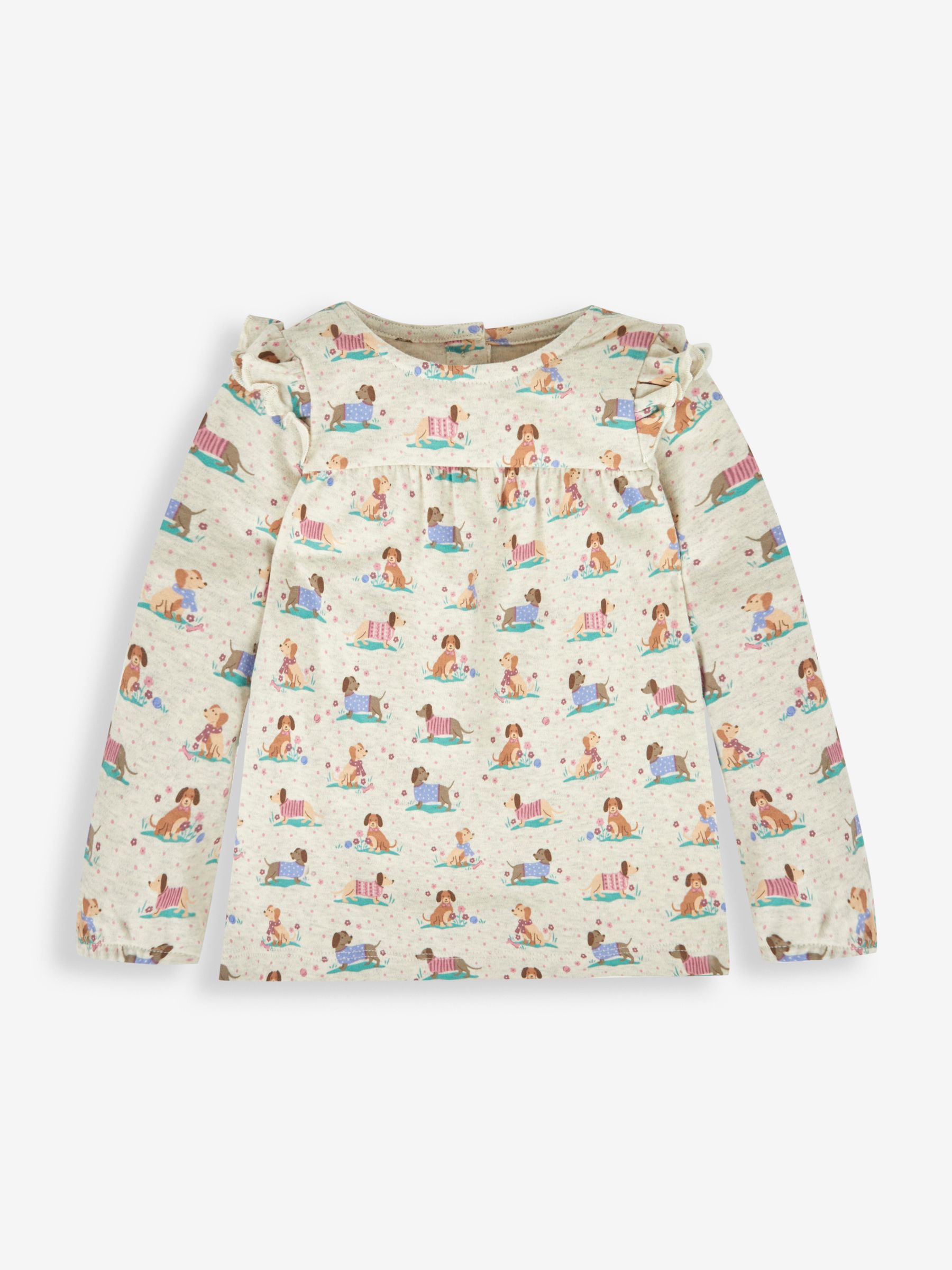 Oatmeal Girls' Pretty Sausage Dog Tunic & Leggings Set - Image 2 of 5