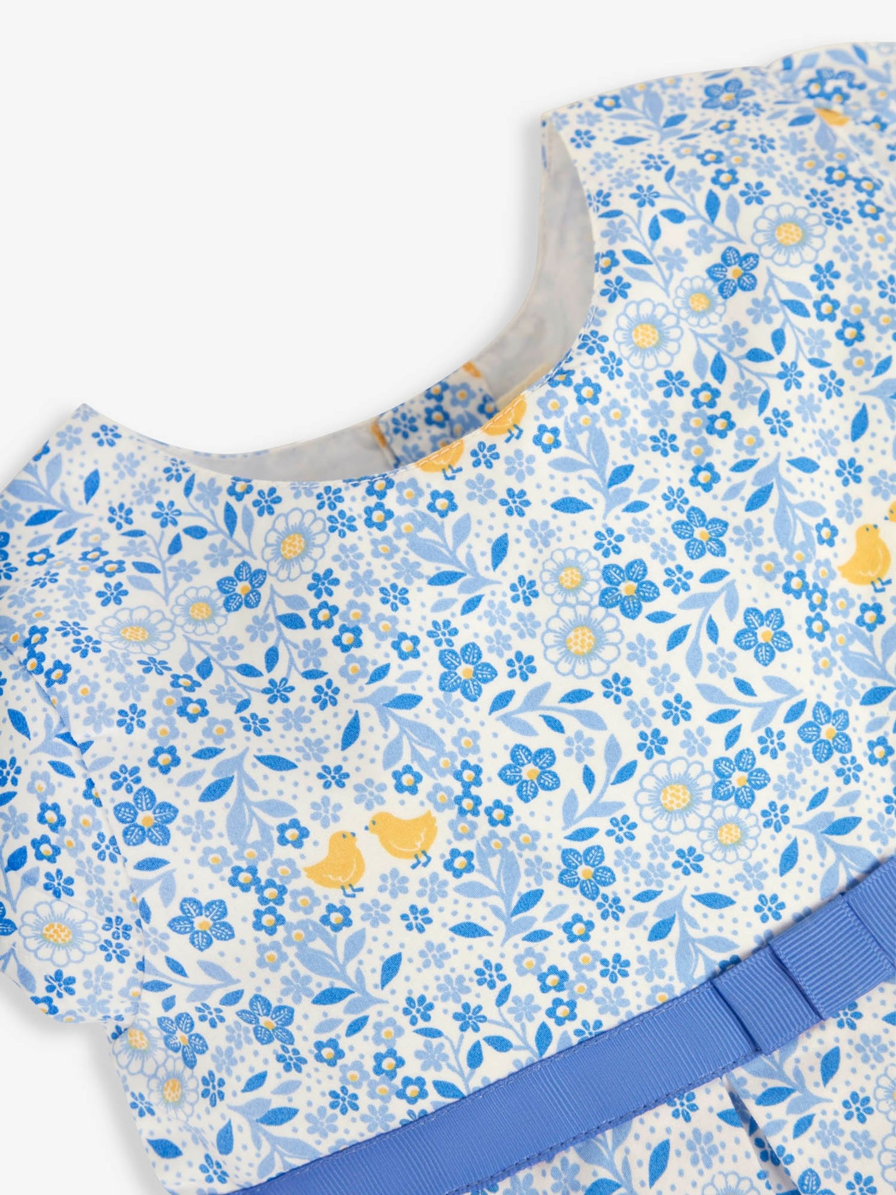 Blue Floral Party Dress - Image 4 of 6