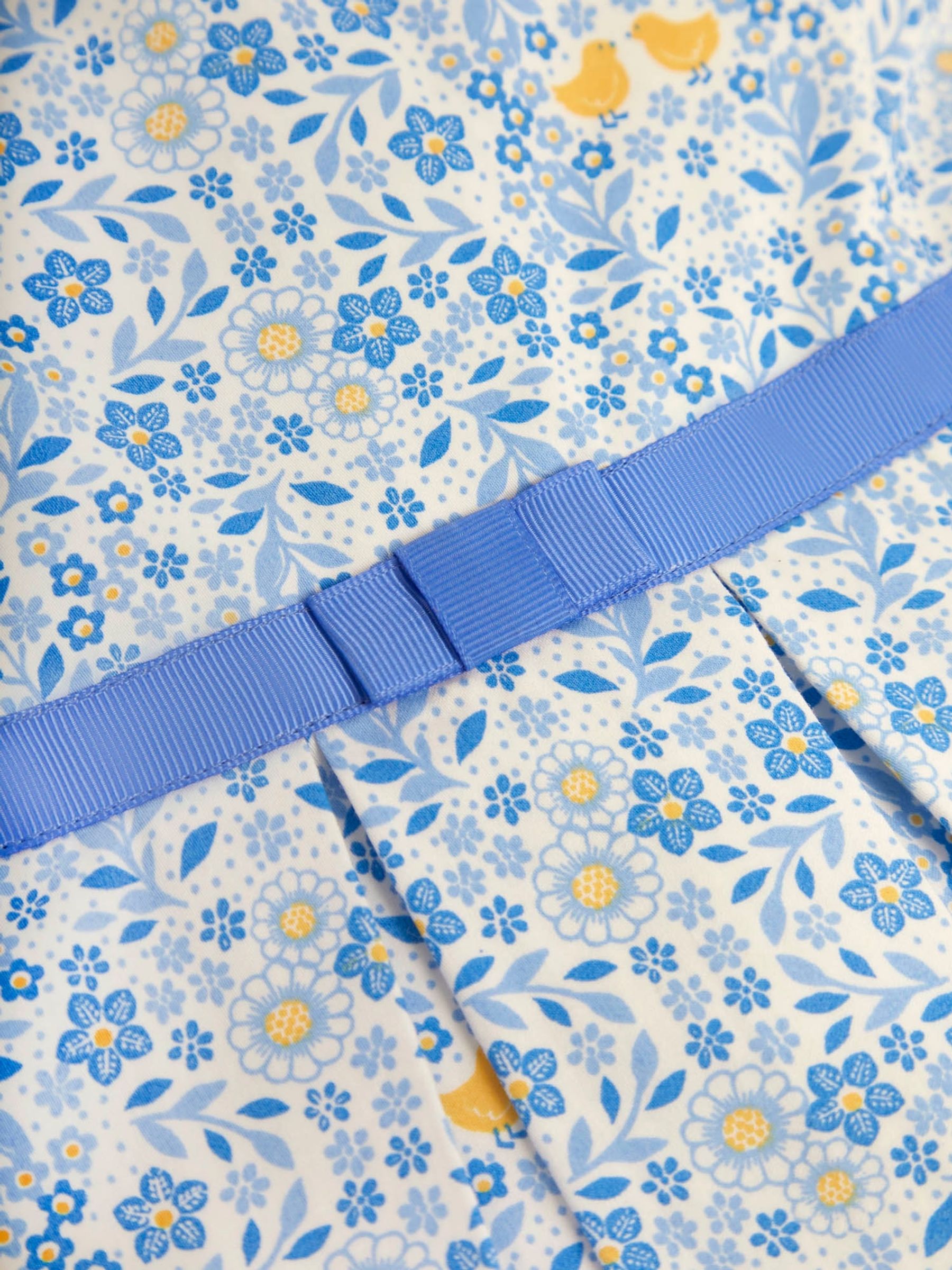 Blue Floral Party Dress - Image 5 of 6