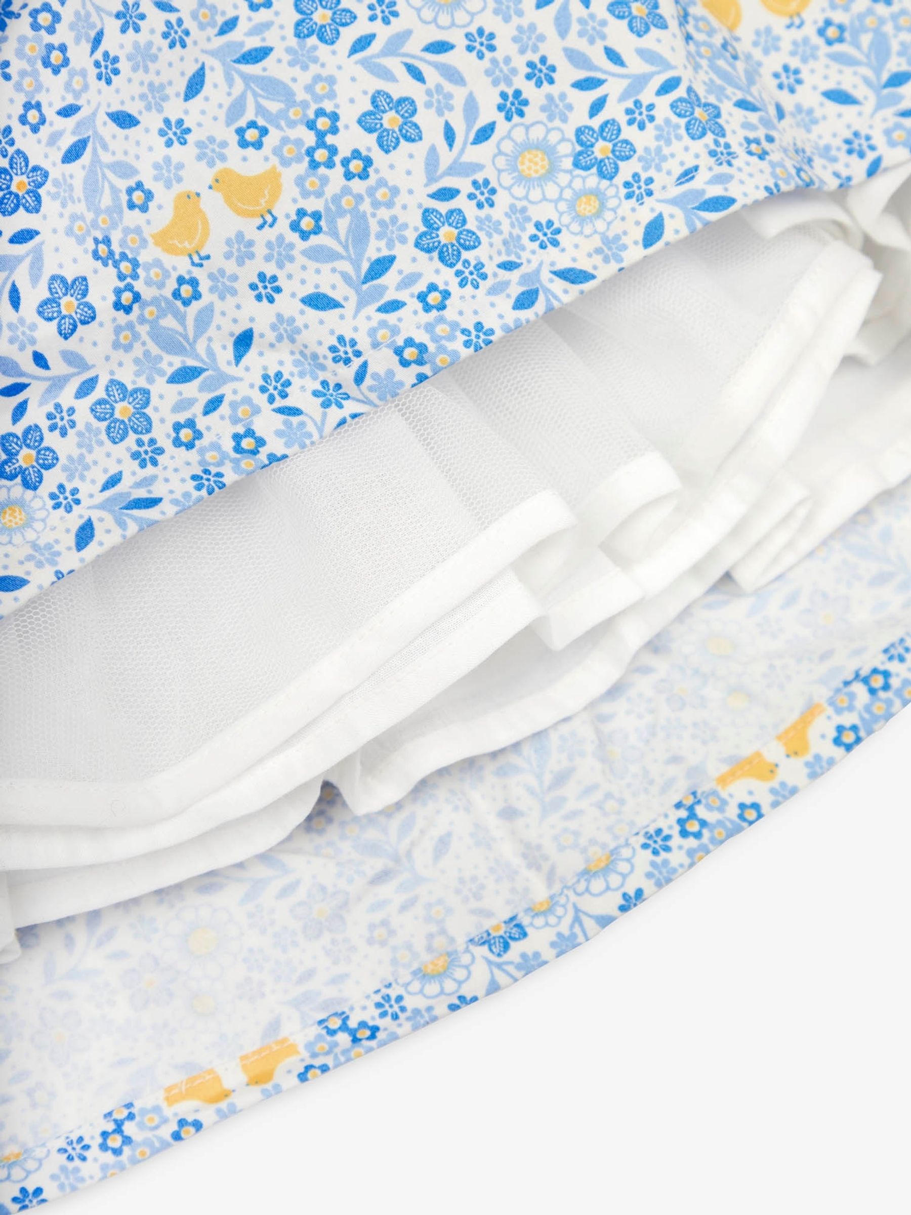 Blue Floral Party Dress - Image 6 of 6
