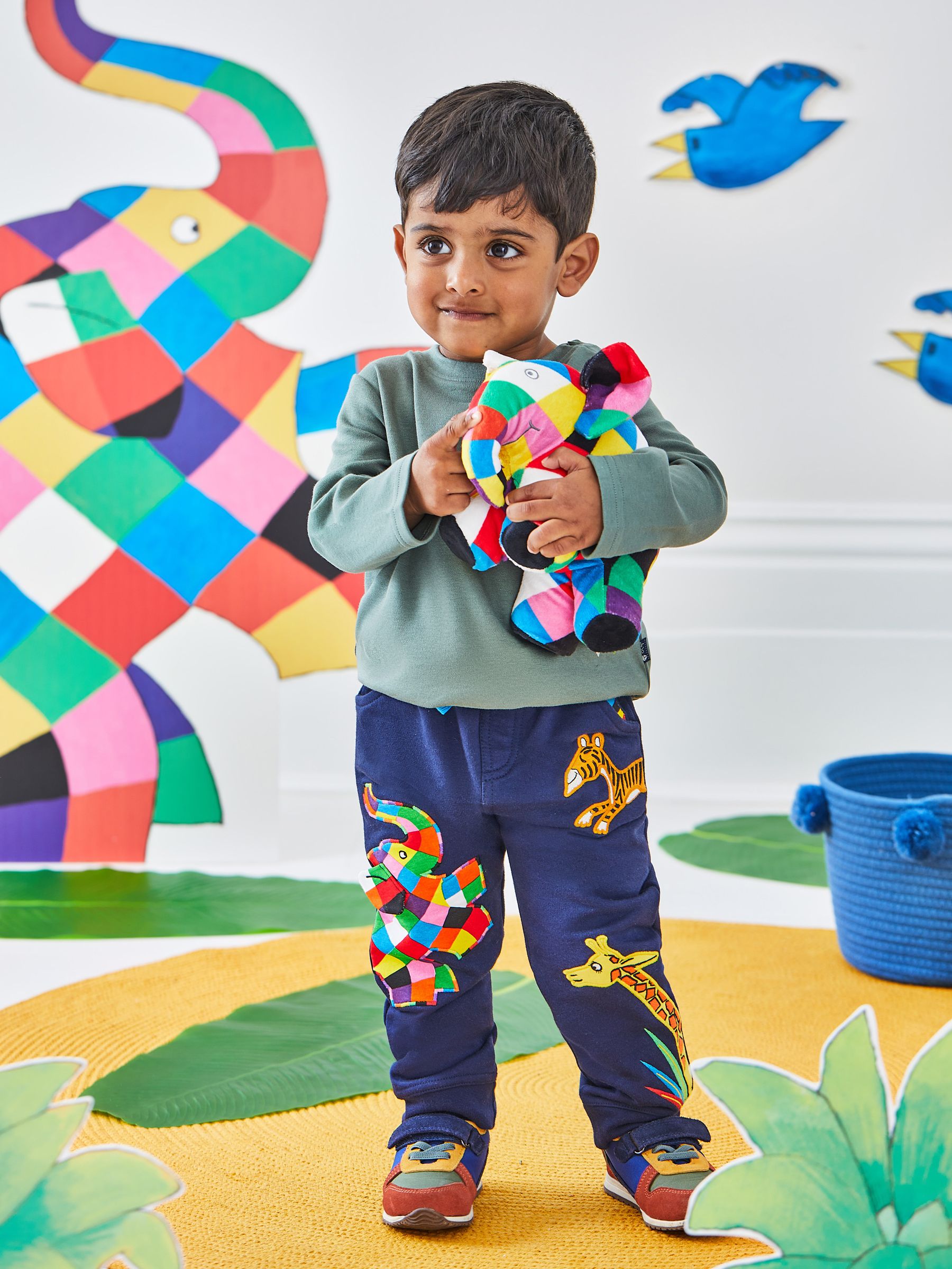 Navy Elmer Appliqué With Pet In Pocket Joggers - Image 5 of 7