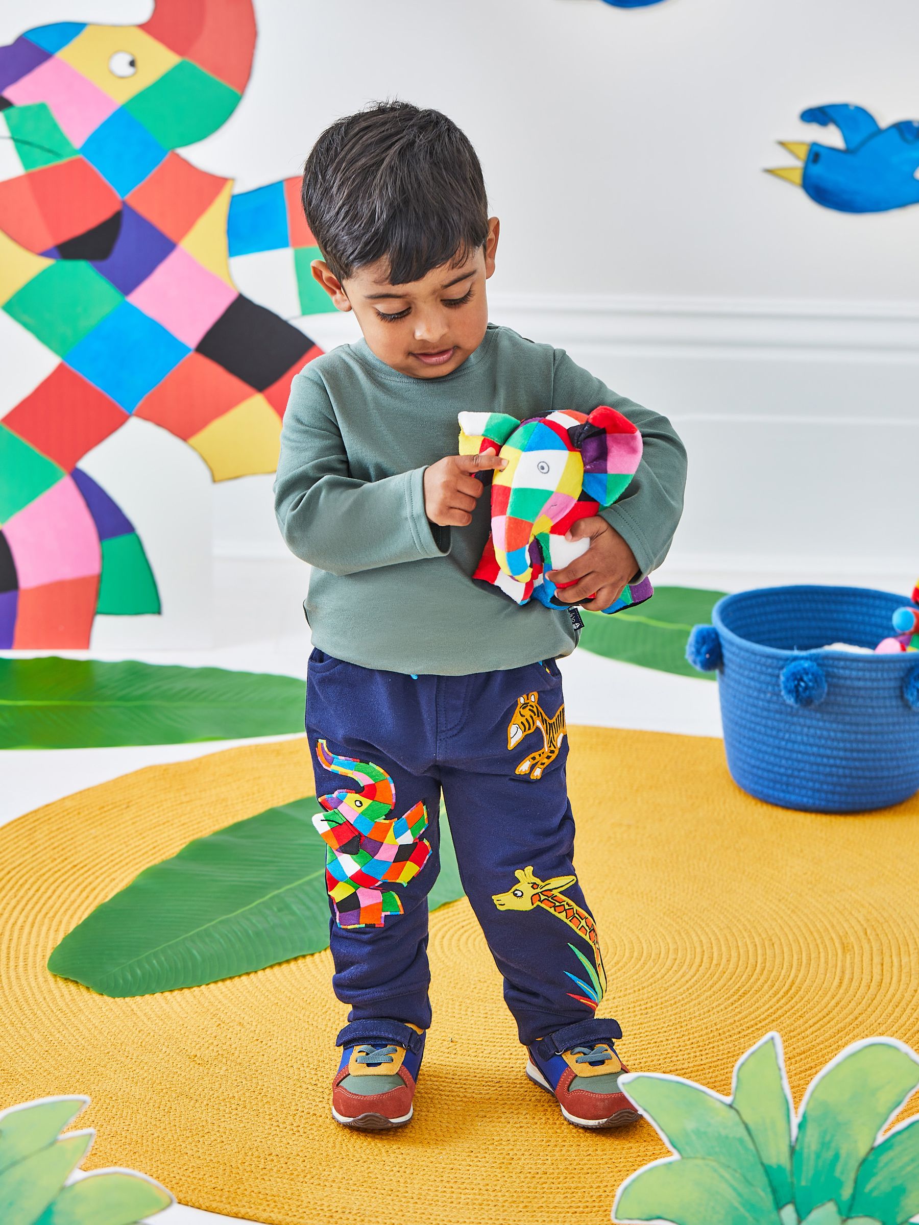 Navy Elmer Appliqué With Pet In Pocket Joggers - Image 6 of 7