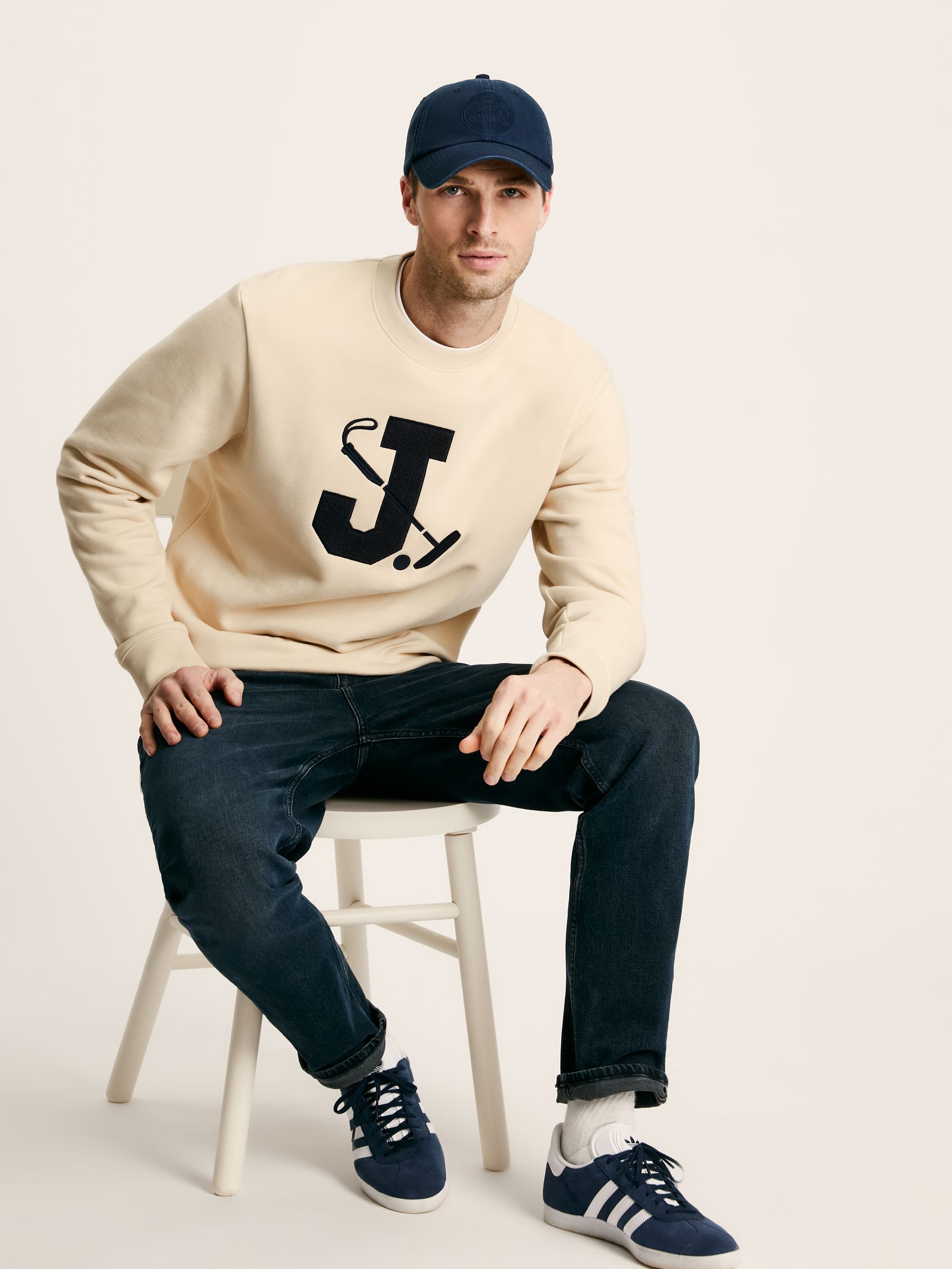 Mason Cream Graphic Crew Neck Jumper - Image 3 of 6