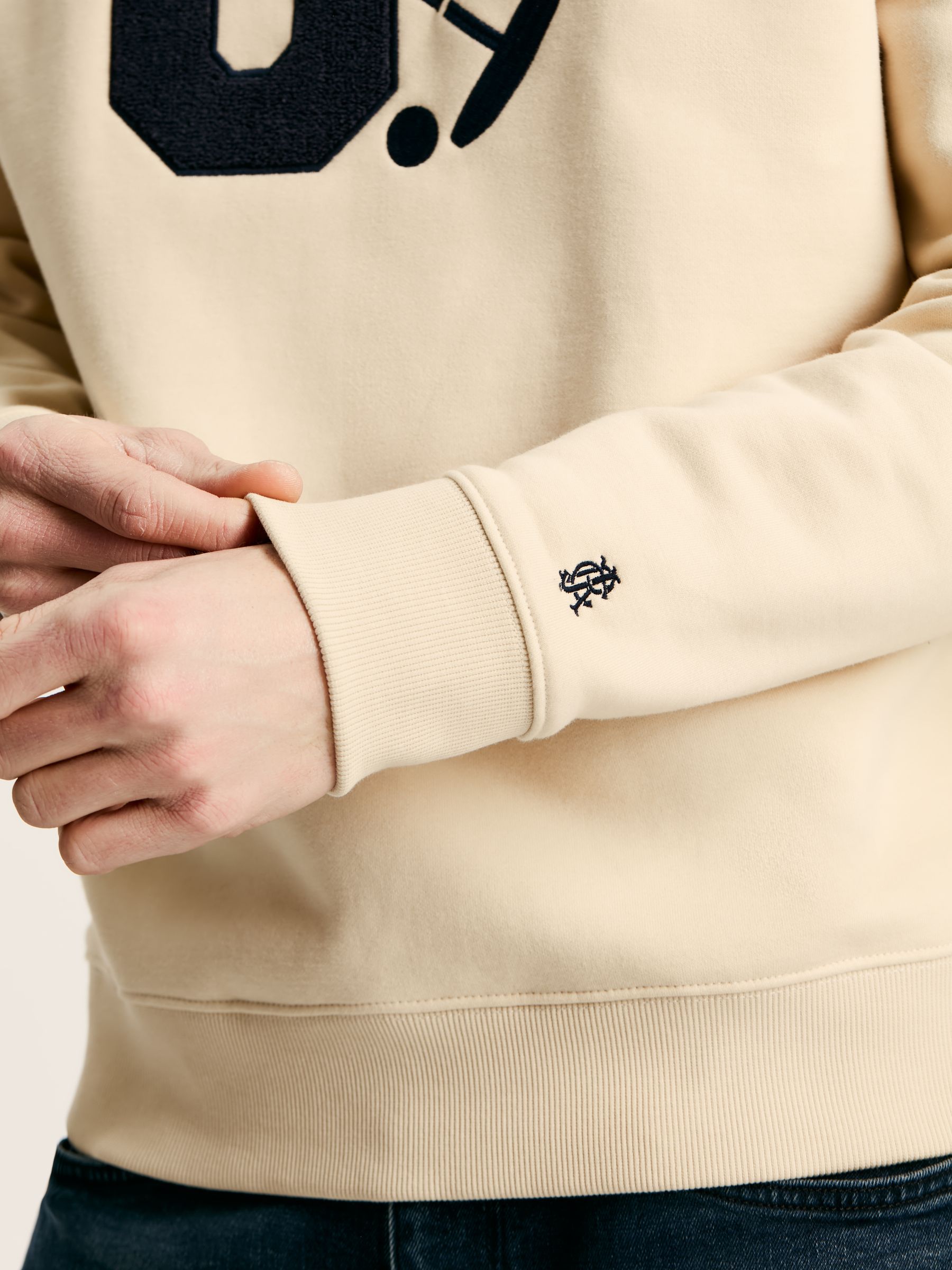 Mason Cream Graphic Crew Neck Jumper - Image 5 of 6