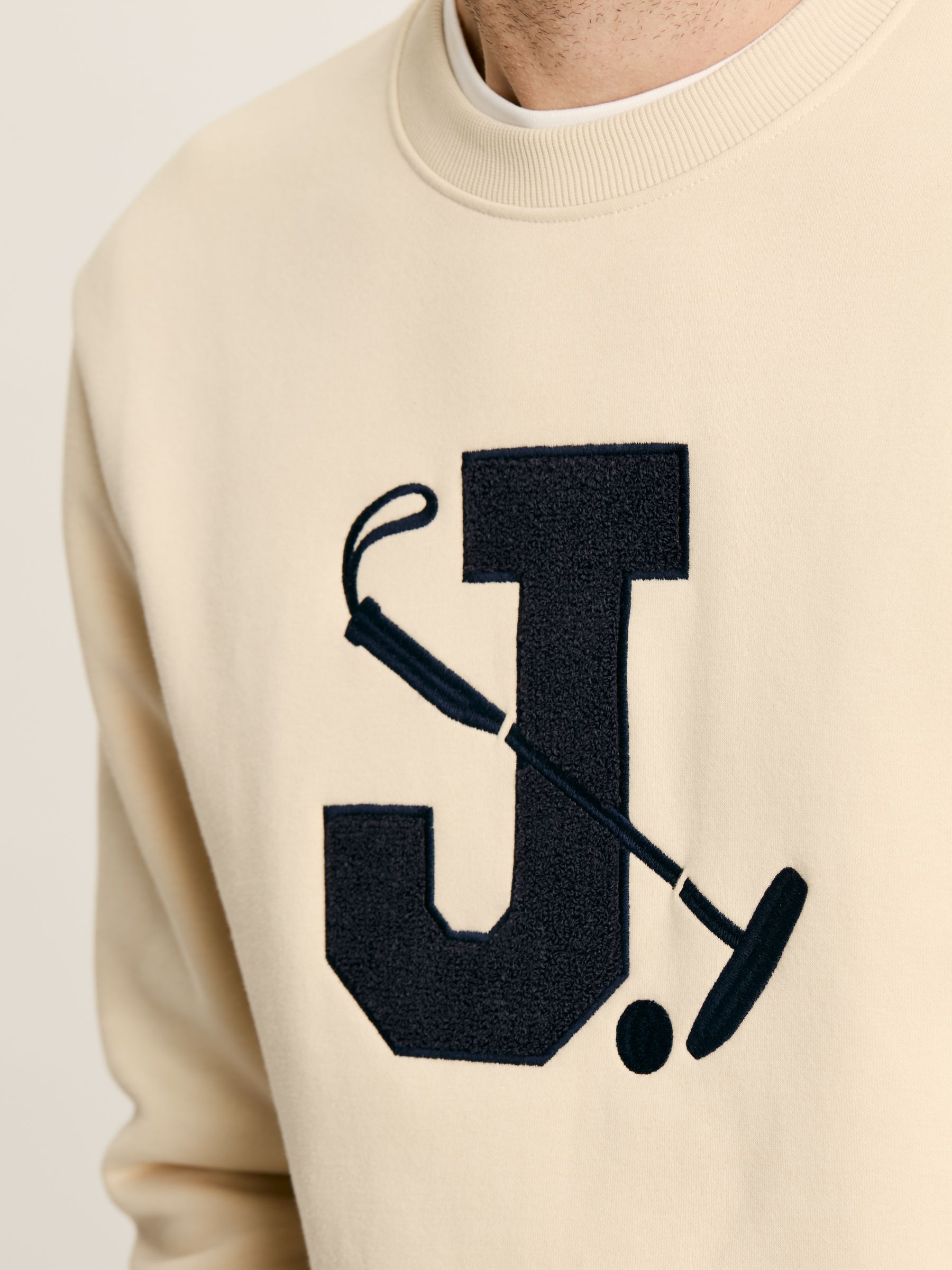Mason Cream Graphic Crew Neck Jumper - Image 6 of 6
