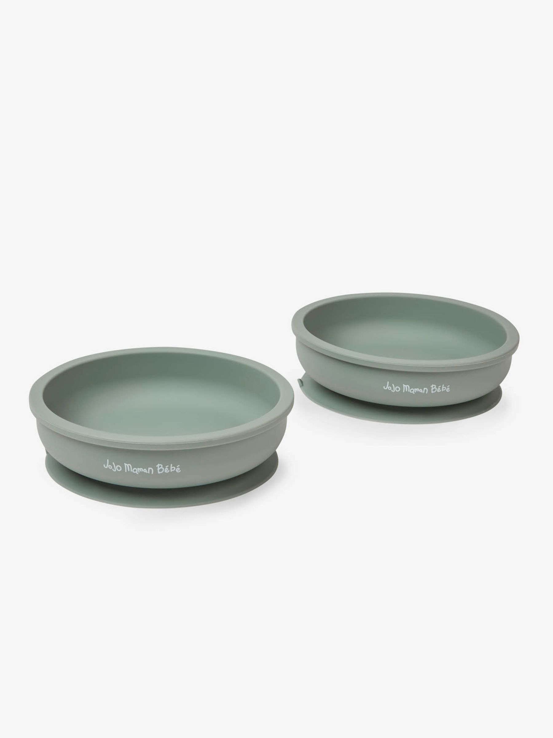 Green 2-Pack Silicone Suction Bowls - Image 1 of 1
