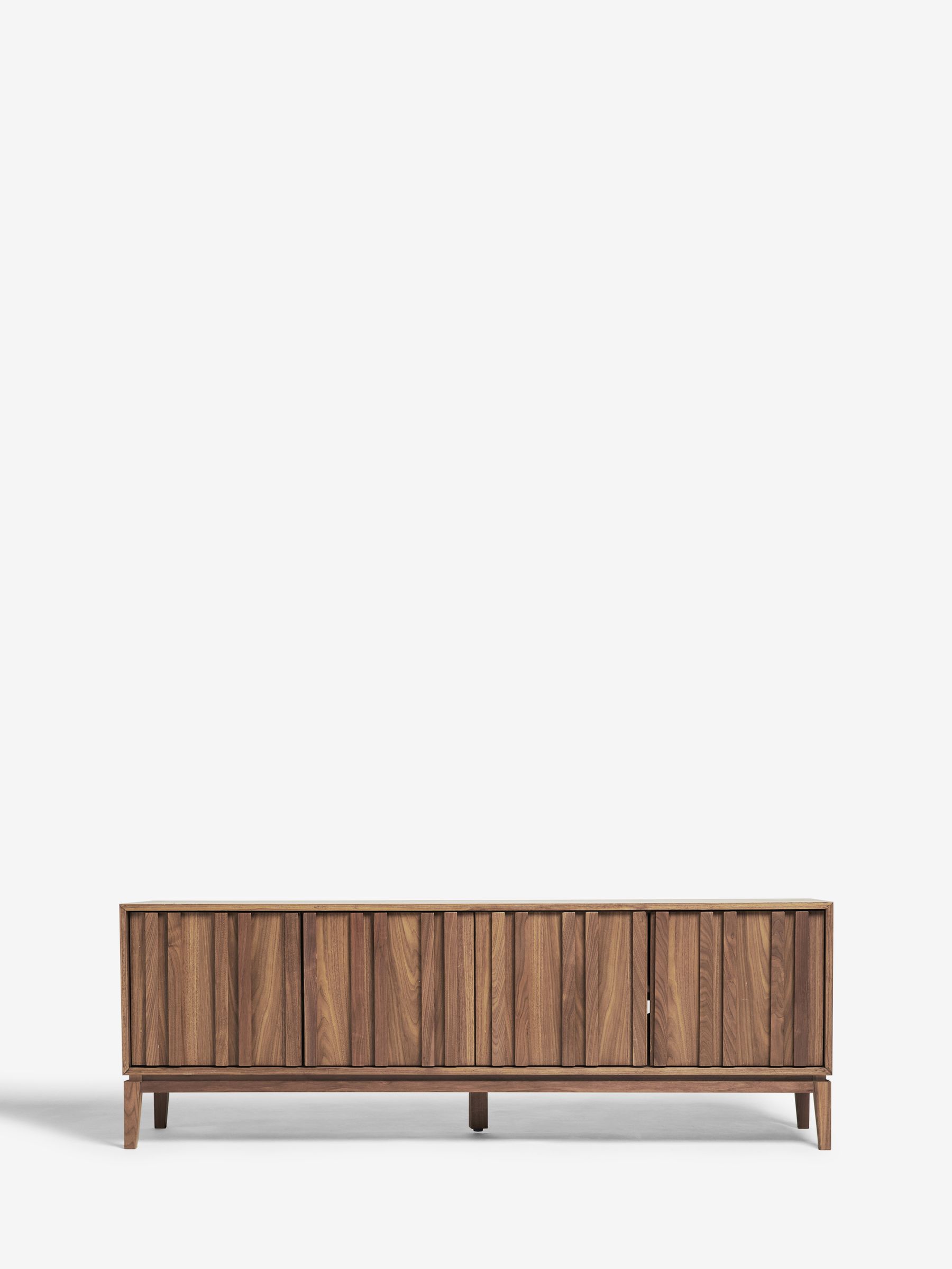Jasper Conran London Walnut Belgrave Wide TV Unit - Image 6 of 11