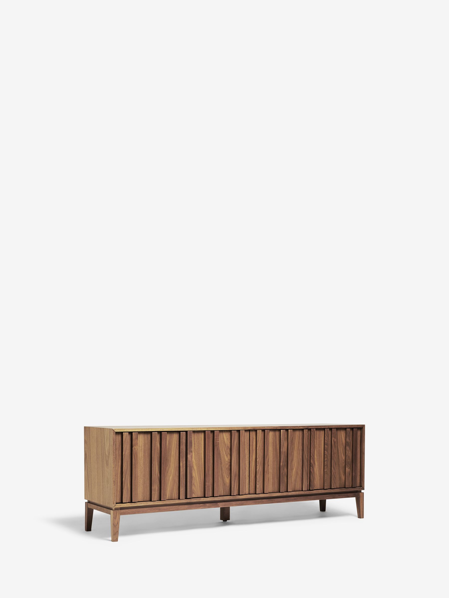 Jasper Conran London Walnut Belgrave Wide TV Unit - Image 8 of 11