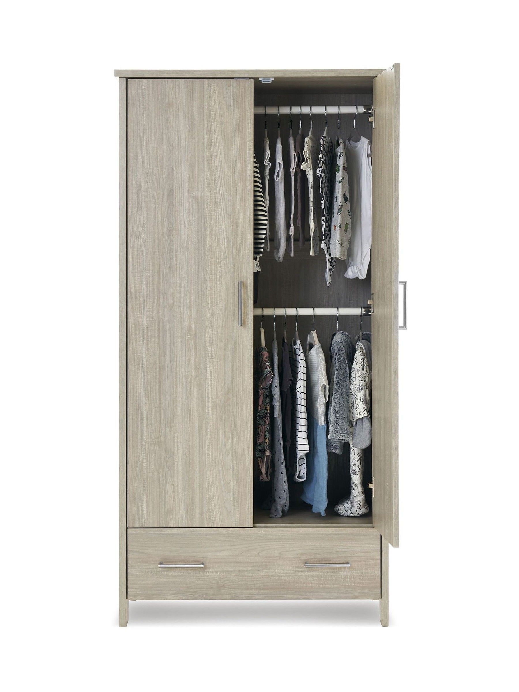 Obaby Grey Wash Nika Double Wardrobe - Image 3 of 5