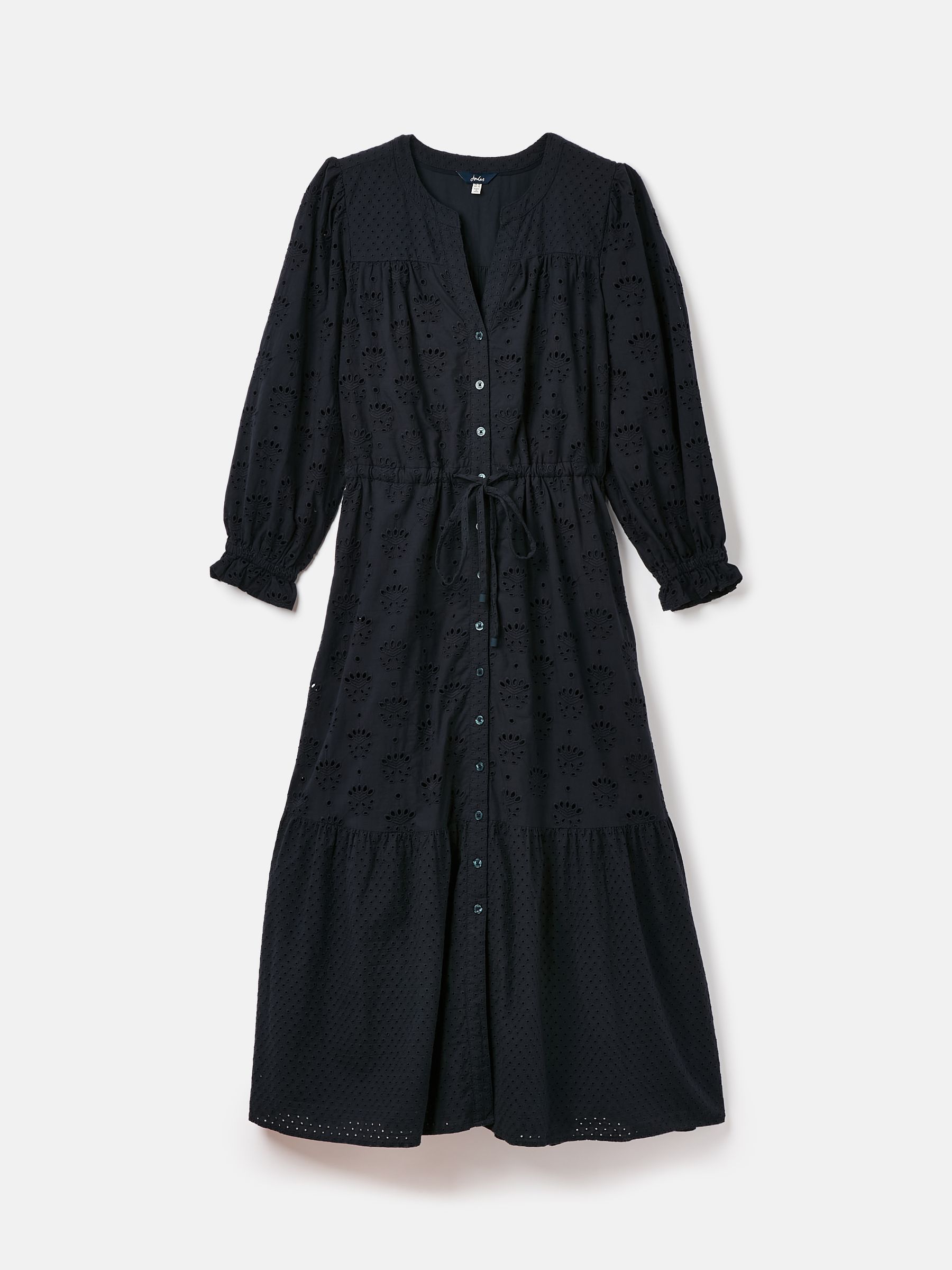 Juliana Navy Blue Broderie Dress - Image 1 of 1