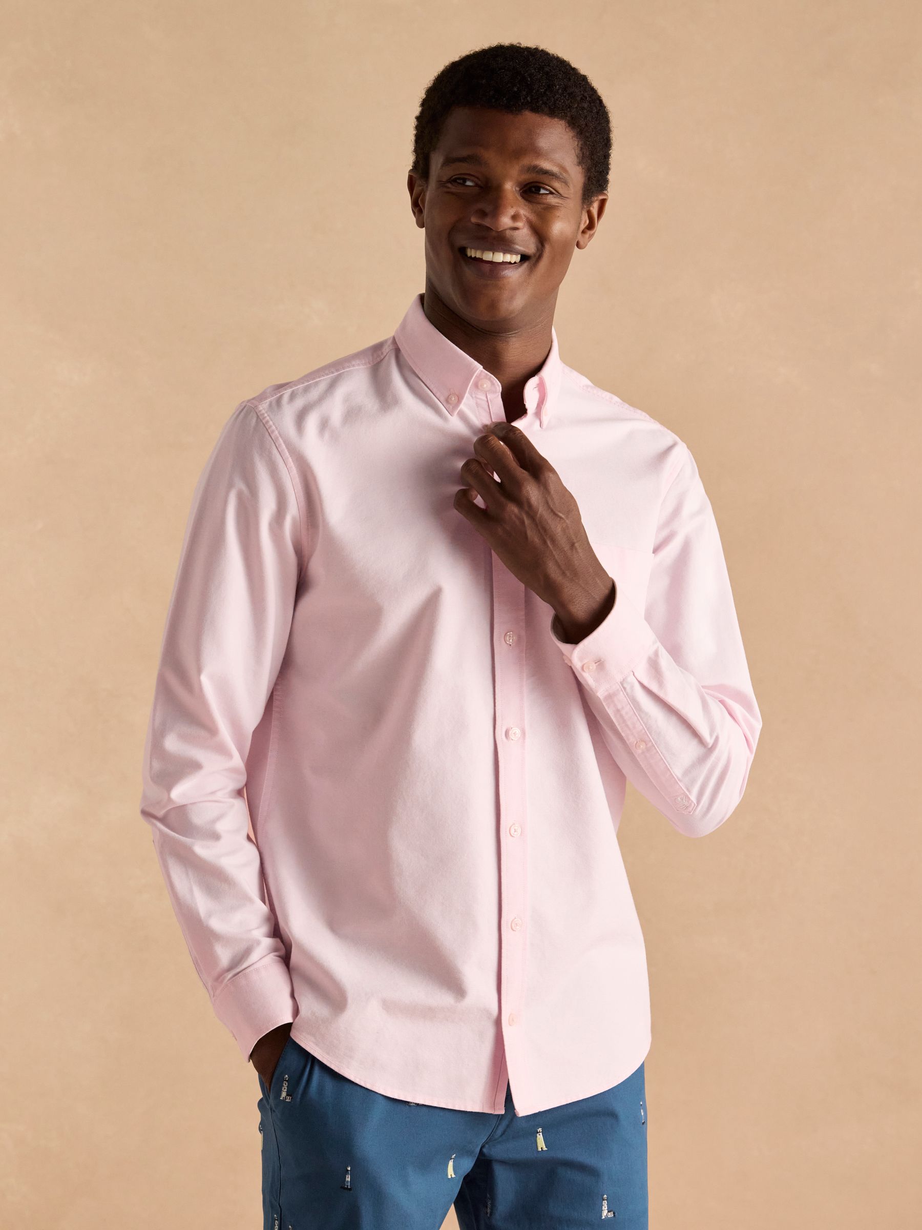 Oxford Pink Long Sleeve Classic Fit Shirt - Image 2 of 9