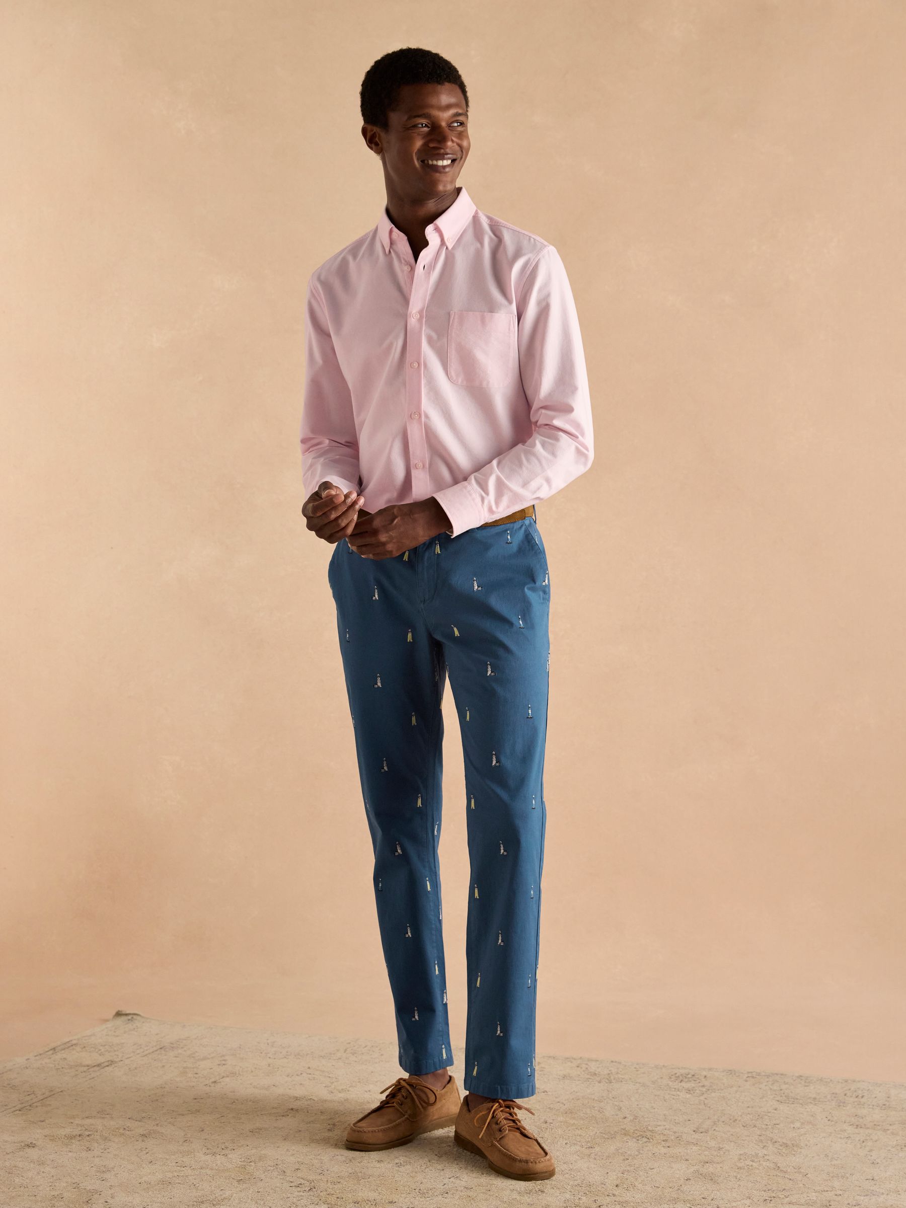 Oxford Pink Long Sleeve Classic Fit Shirt - Image 4 of 9