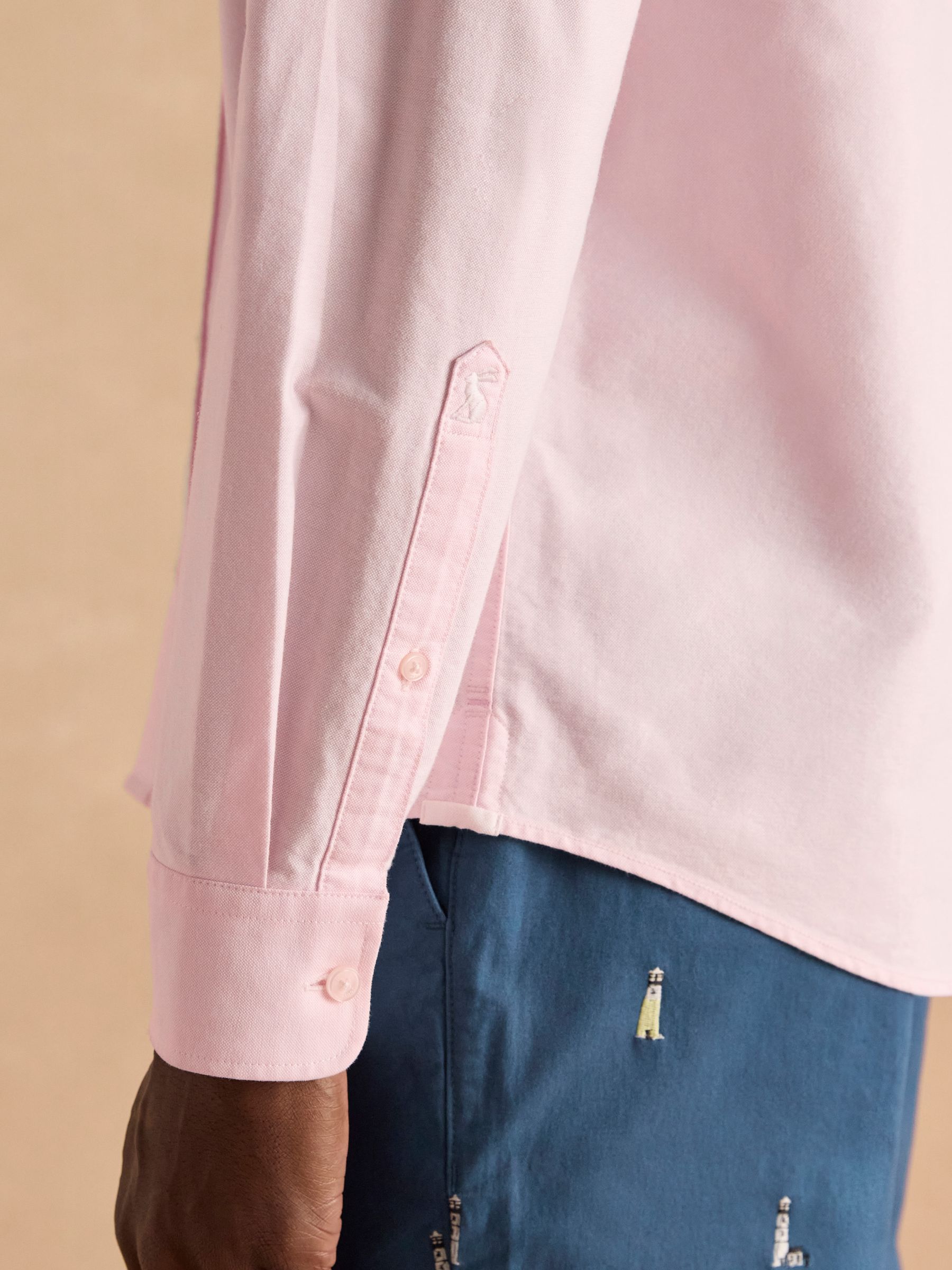 Oxford Pink Long Sleeve Classic Fit Shirt - Image 5 of 9