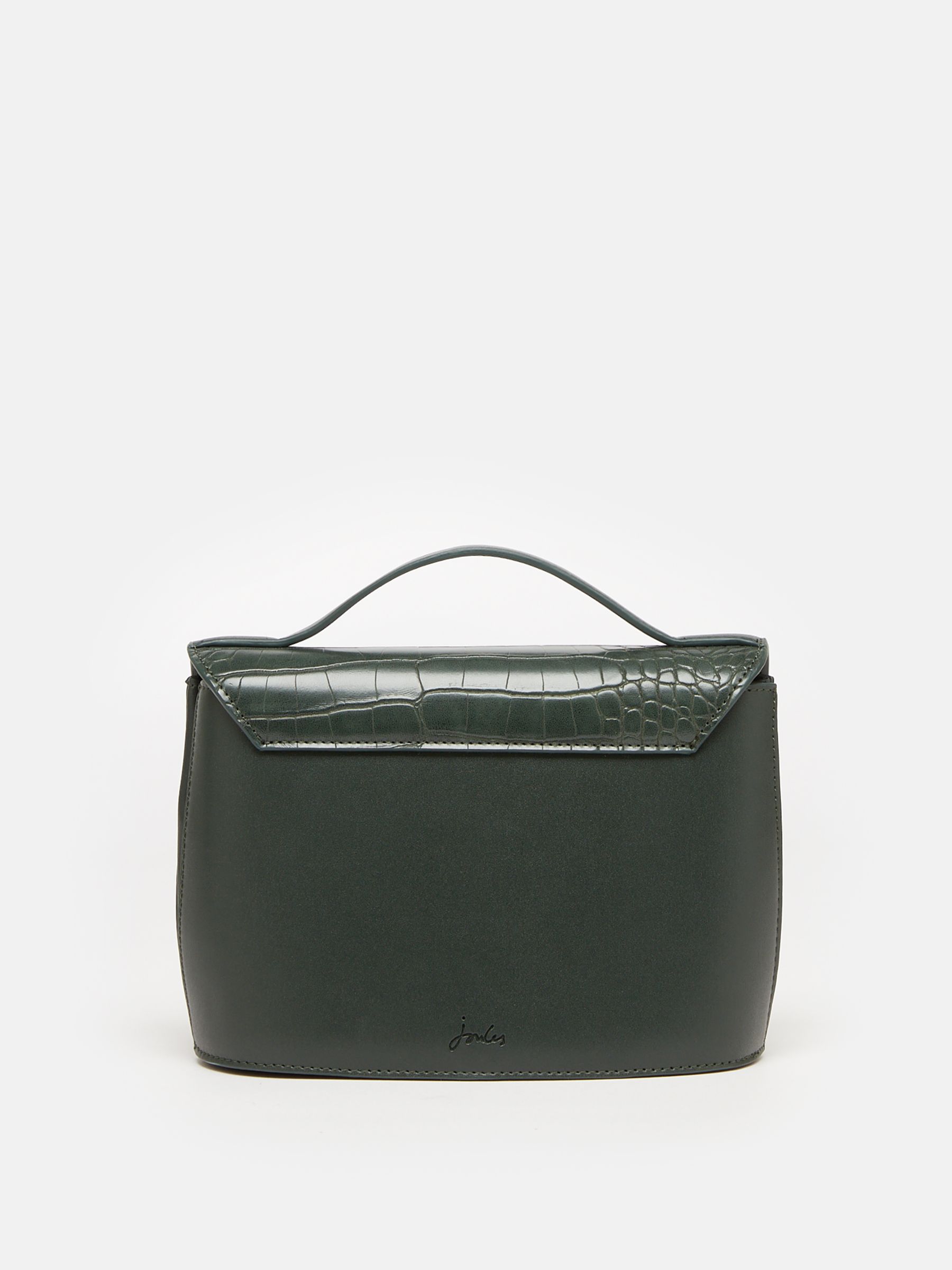 Claire Green Faux Leather Croc Effect Cross Body Bag - Image 2 of 8