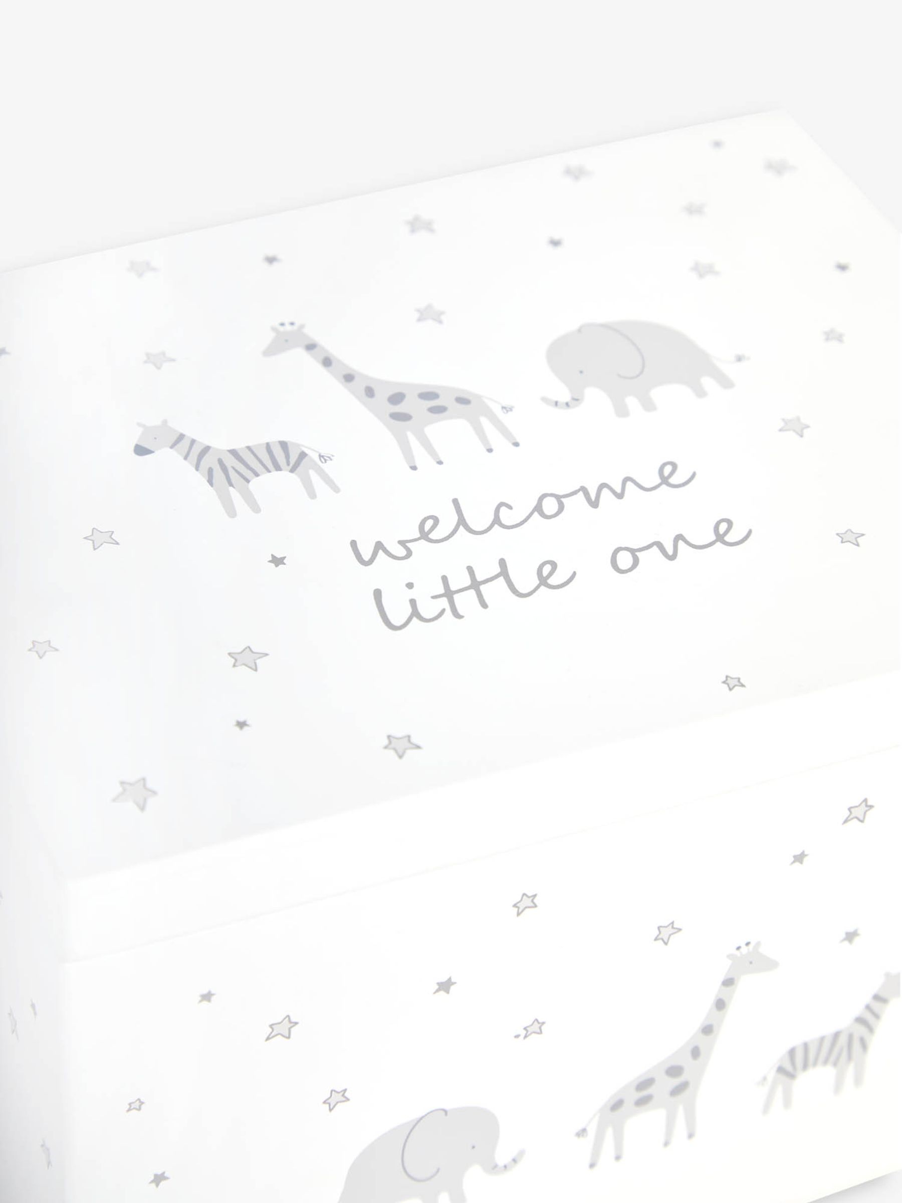 White Welcome Little One Wooden Keepsake Box - Image 4 of 4