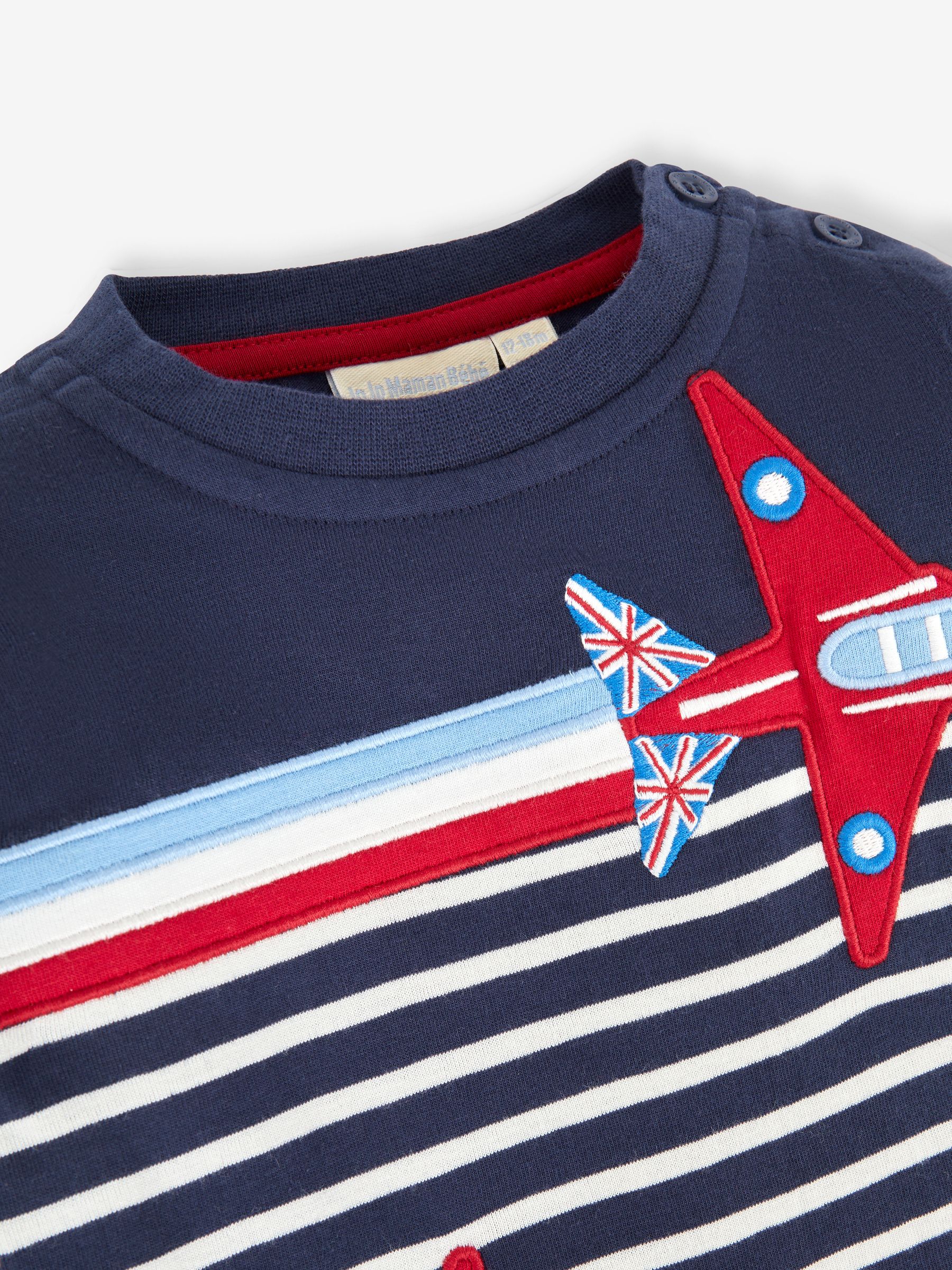 Red Arrows Appliqué Top in Navy - Image 2 of 3