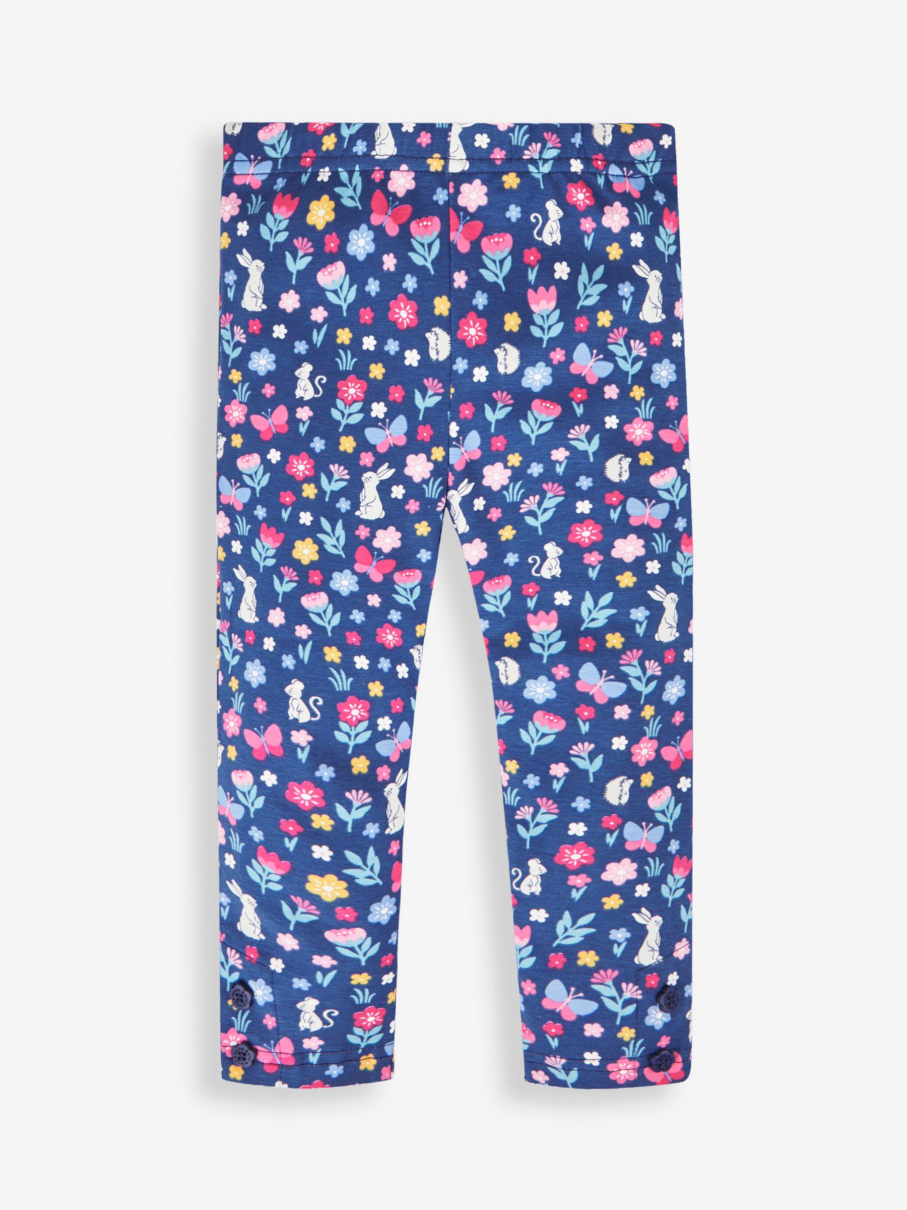 Navy Blue Hedgerow & Berry Pink Girls' 2-Pack Leggings - Image 2 of 6